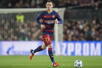 Thomas Vermaelen of FC Barcelona during the Champions League match between FC Barcelona and AS Roma on November 24, 2015 at the Camp Nou stadium in Barcelona, Spain.(Photo by VI Images via Getty Images)