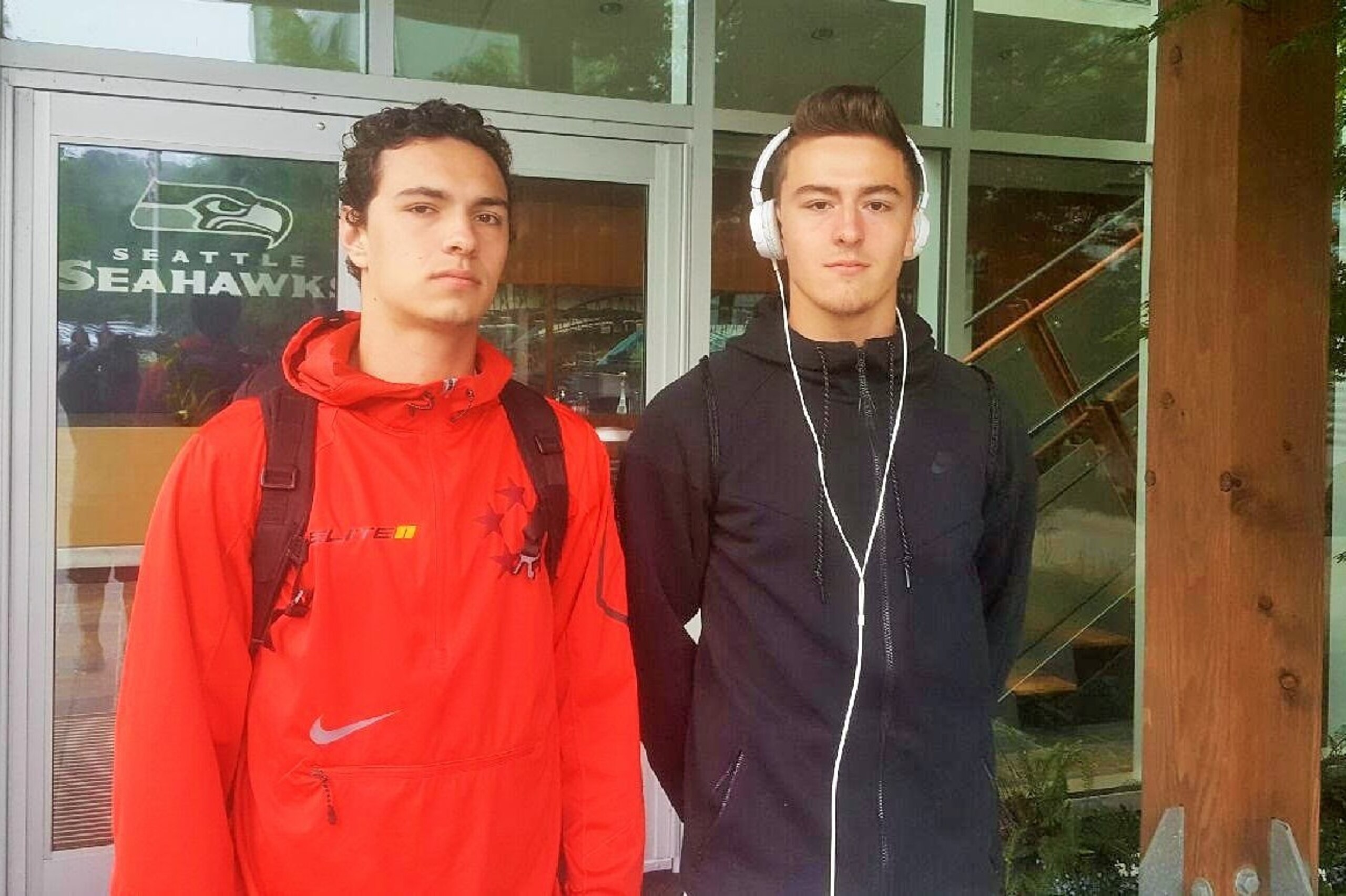 Washington State commit Connor Neville (left) with his twin brother, uncommitted wide receiver Jonny Neville. Washington State commit Connor Neville (left) with his twin brother, uncommitted wide receiver Jonny Neville.