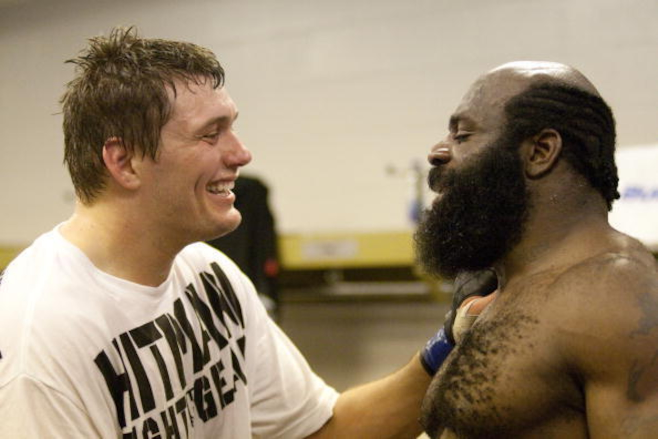 MONTREAL - MAY 8:  Matt Mitrione and Kimbo Slice during UFC 113 at Bell Centre on May 8, 2010 in Montreal, Quebec, Canada. (Photo by Josh Hedges/Zuffa LLC via Getty Images)