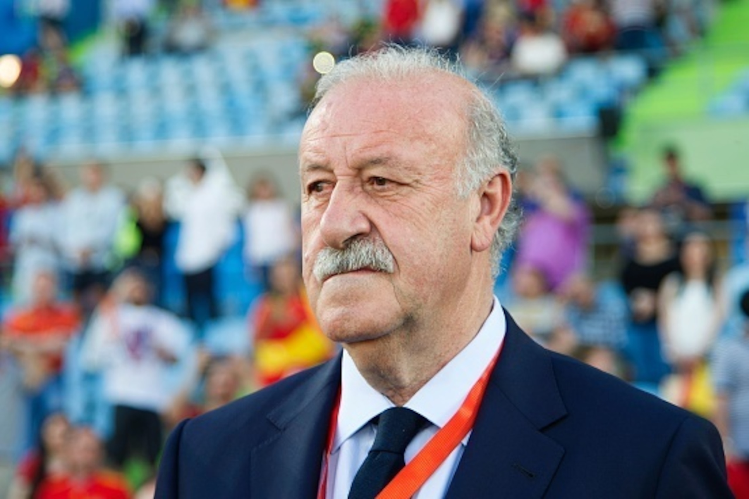 Spain's coach Vicente del Bosque looks on before the EURO 2016 friendly football match Spain vs Georgia at the Coliseum Alfonso Perez stadium in Getafe, on June 7, 2016, in preparation for the upcoming Euro 2016 European football championship. / AFP / CUR Spain's coach Vicente del Bosque looks on before the EURO 2016 friendly football match Spain vs Georgia at the Coliseum Alfonso Perez stadium in Getafe, on June 7, 2016, in preparation for the upcoming Euro 2016 European football championship. / AFP / CUR
