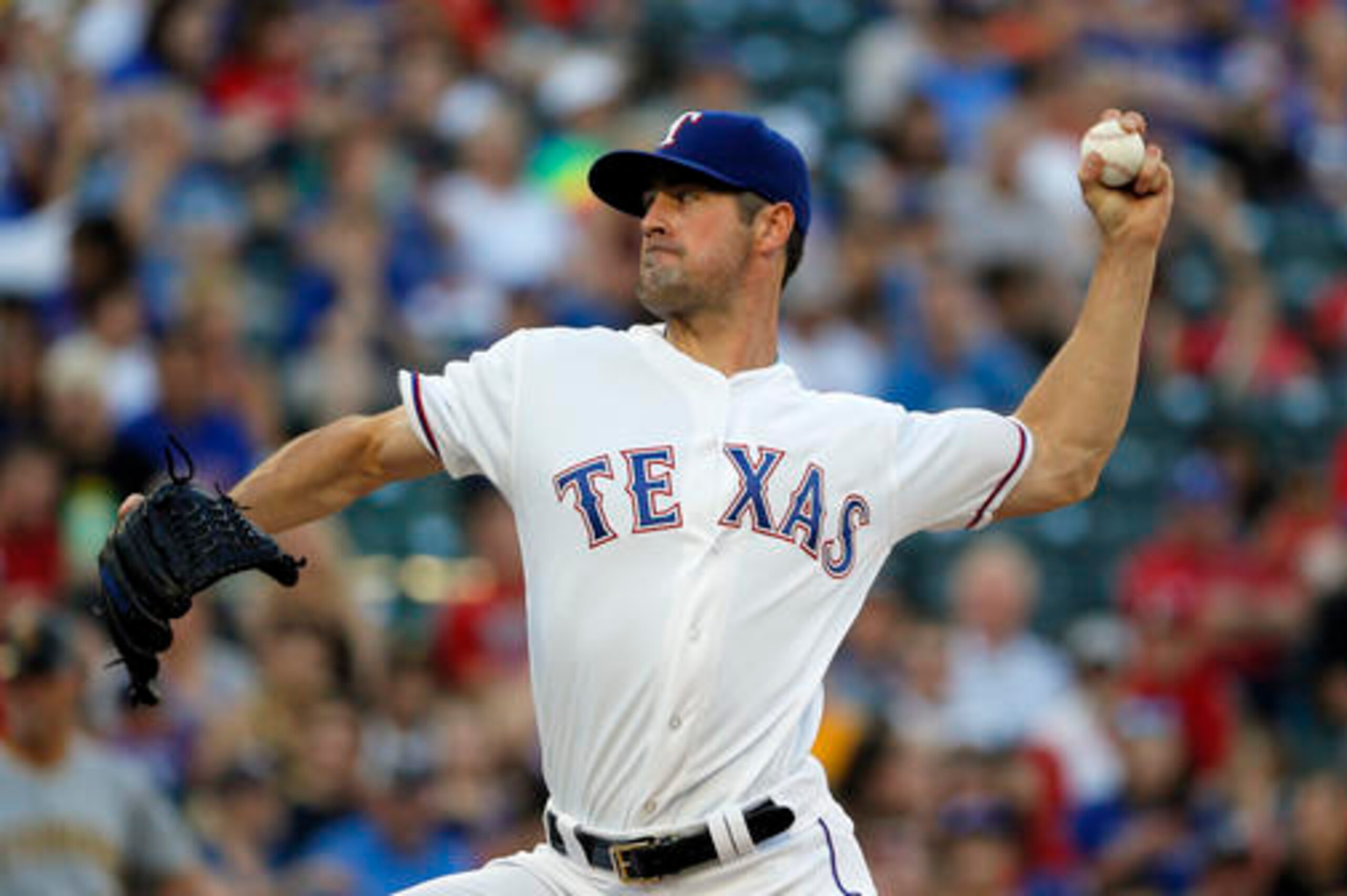 Hamels and the Rangers are in first place. The Dodgers are not. Hamels and the Rangers are in first place. The Dodgers are not.