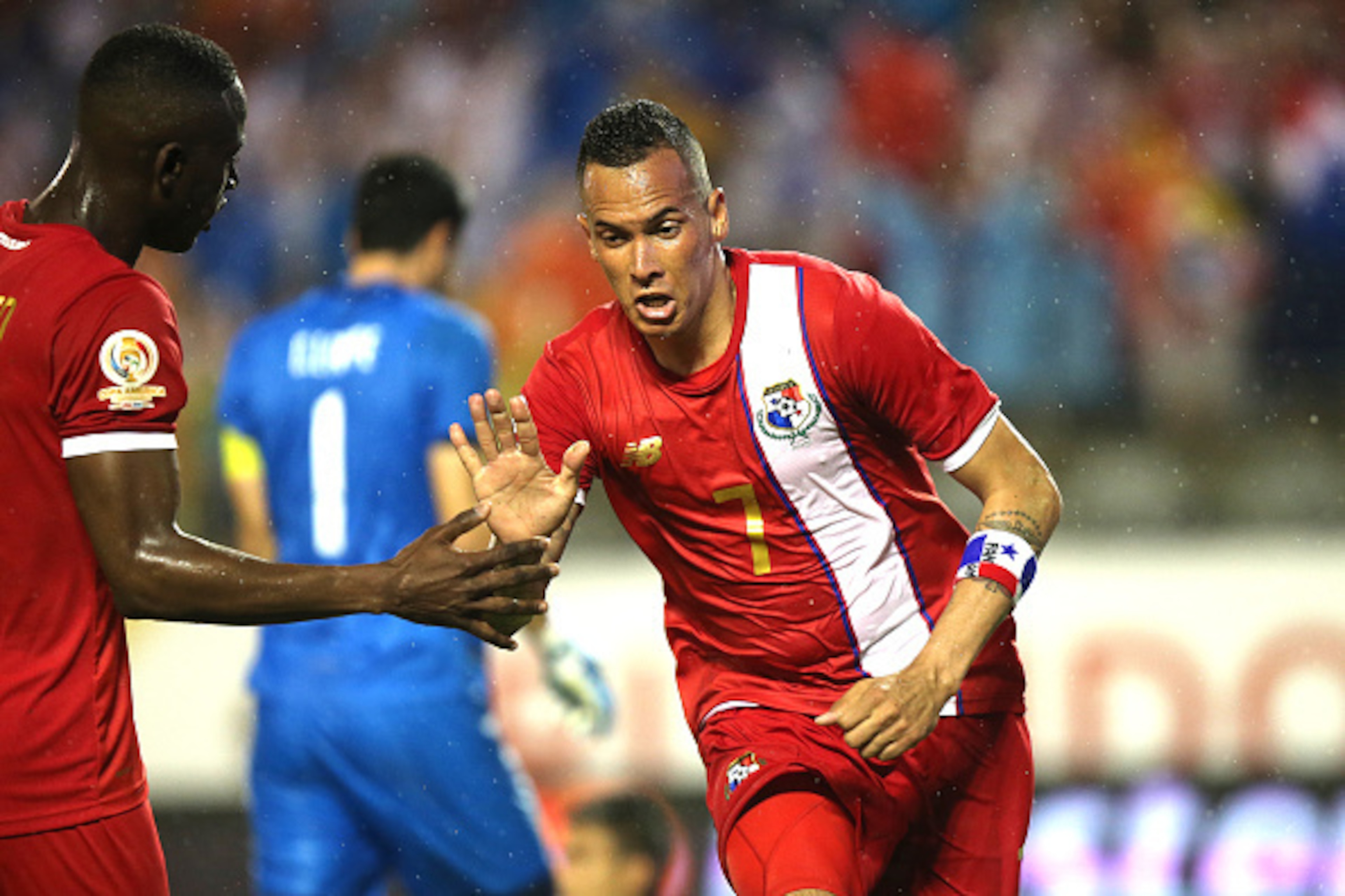 ORLANDO, FL - JUNE 06: Blas Perez #7 of Panama celebrates after scoring the winning goal during the 2016 Copa America Centenario Group D match between Panama and Bolivia at Camping World Stadium on June 6, 2016 in Orlando, Florida. (Photo by Alex Menendez ORLANDO, FL - JUNE 06: Blas Perez #7 of Panama celebrates after scoring the winning goal during the 2016 Copa America Centenario Group D match between Panama and Bolivia at Camping World Stadium on June 6, 2016 in Orlando, Florida. (Photo by Alex Menendez