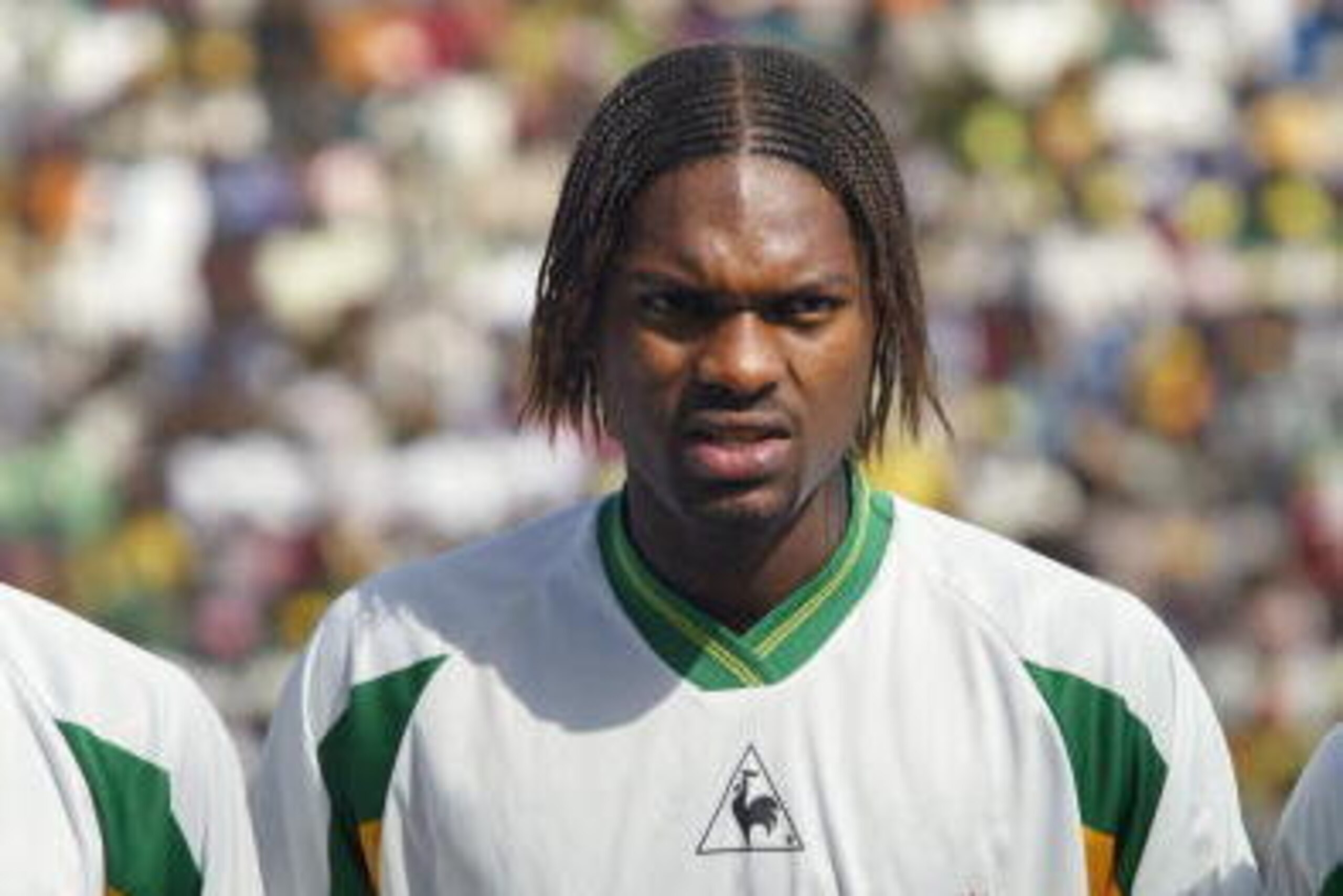 BAMAKO, MALI:  Portrait of Senegal national soccer team midfielder Salif Diao taken 20 January 2002 in Bamako before the start of a match between Senegal and Egypt counting for the XXIIIrd African Cup of Nations Mali 2002. Senegal is qualified for the 200