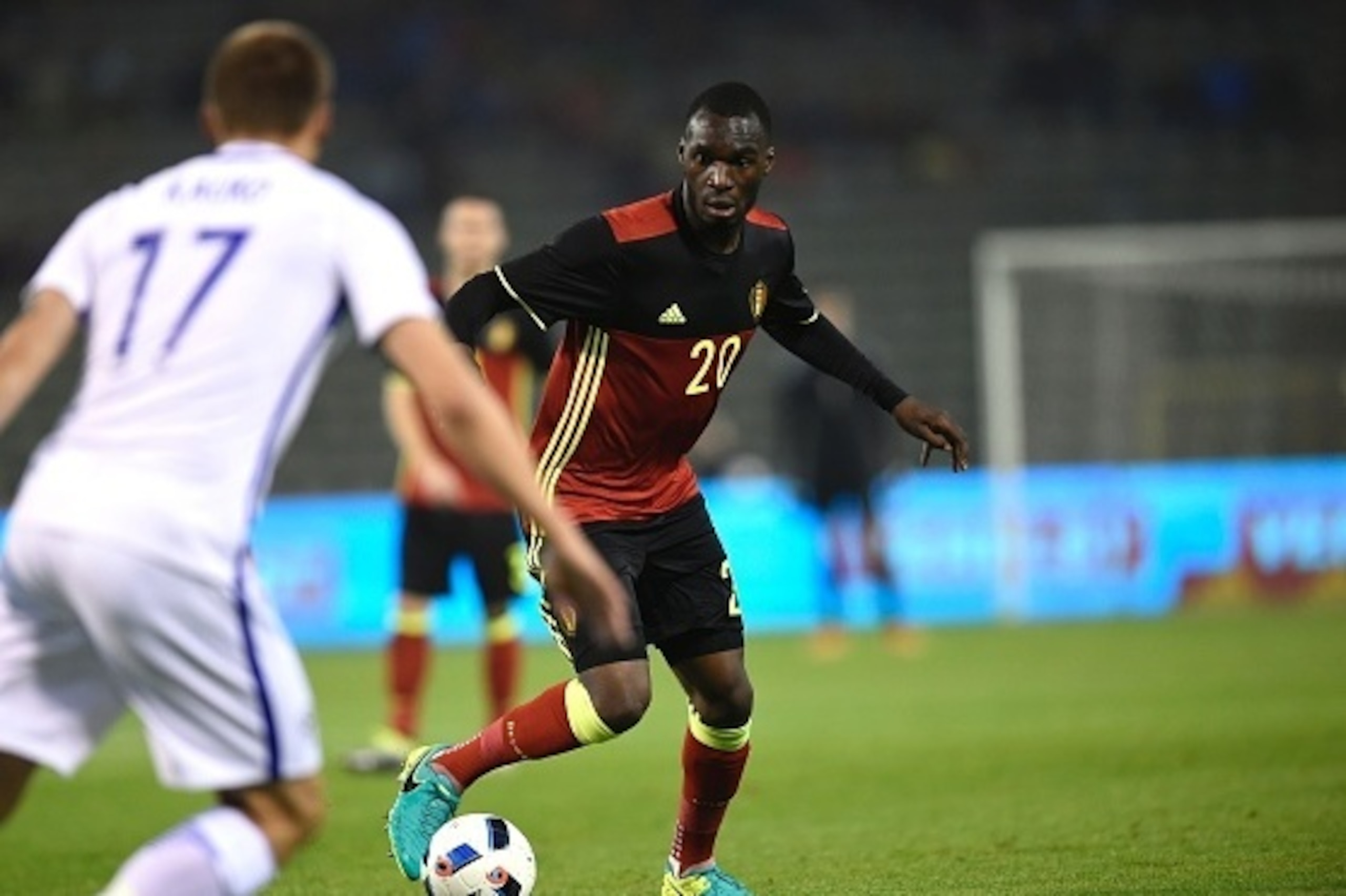 Belgium's forward Christian Benteke controls the ball  during the friendly football match between Belgium and Finland, at the King Baudouin Stadium, on June 1, 2016 in Brussels.  / AFP / JOHN THYS        (Photo credit should read JOHN THYS/AFP/Getty Image