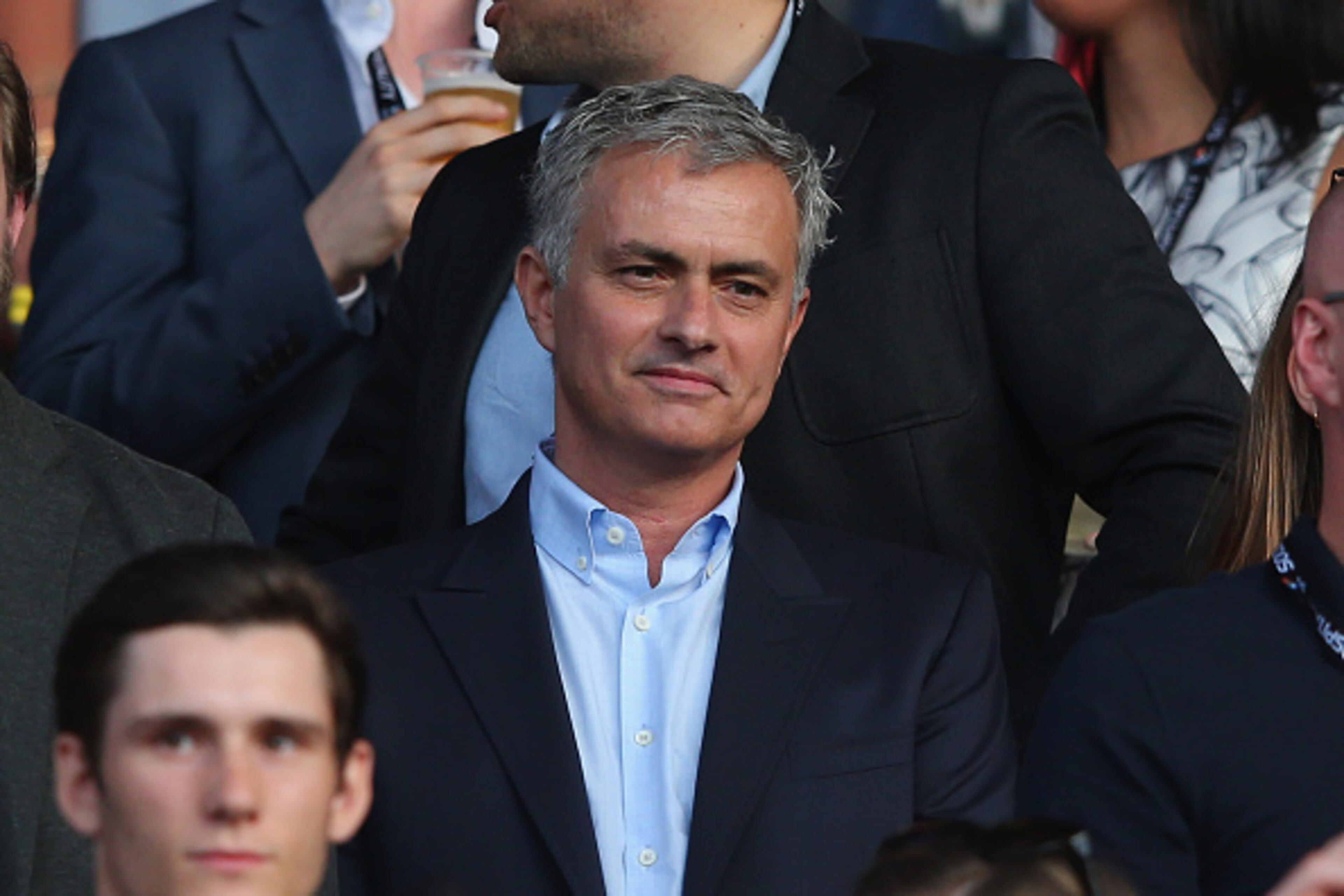 MANCHESTER, ENGLAND - JUNE 05:  Jose Mourinho the manager of Manchester United looks on during the Soccer Aid 2016 match in aid of UNICEF at Old Trafford on June 5, 2016 in Manchester, England.  (Photo by Alex Livesey/Getty Images)