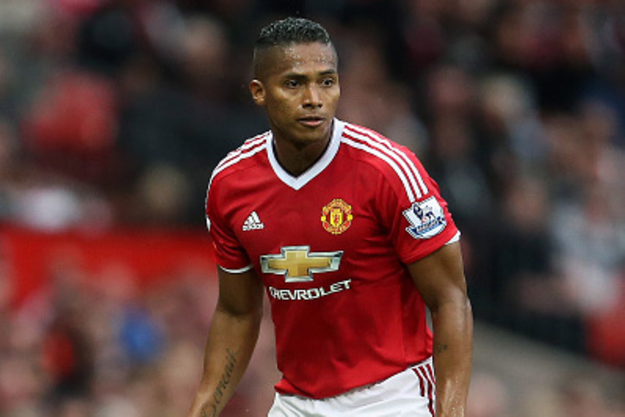 MANCHESTER, ENGLAND - MAY 17: Antonio Valencia of Manchester United during the Barclays Premier League match between Manchester United and AFC Bournemouth at Old Trafford on May 17, 2016 in Manchester, England. (Photo by James Baylis - AMA/Getty Images)