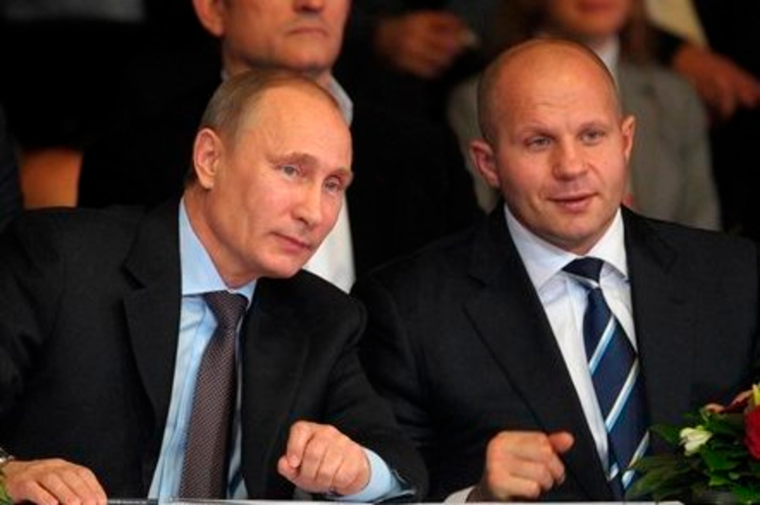 Russian politicians often court athletes for their own ends. Seen above is Russian President Vladimir Putin with MMA great Fedor Emelianenko.