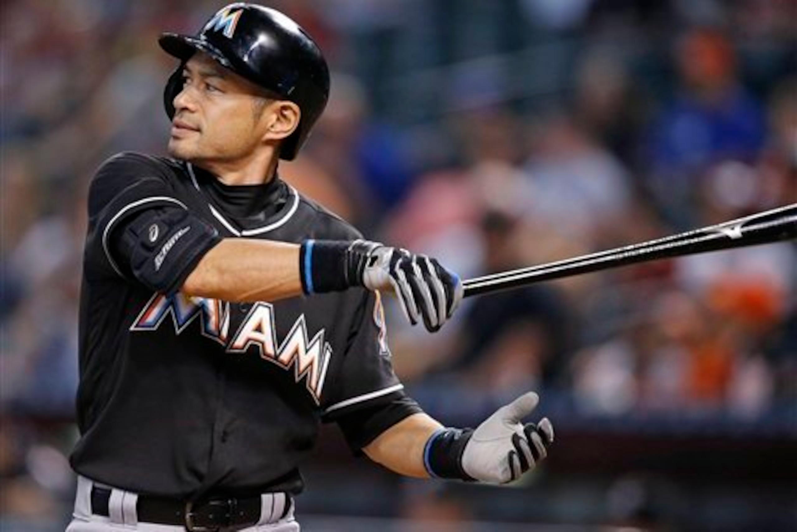 Ichiro collected 1,278 of his hits in Japan's Nippon Professional Baseball league.