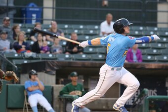The Chicago Cubs chose Ian Happ with the ninth overall pick in the 2015 draft. He's currently leading the Class A Myrtle Beach Pelicans of the Carolina League with a .392 OBP, 61 hits and 45 walks.