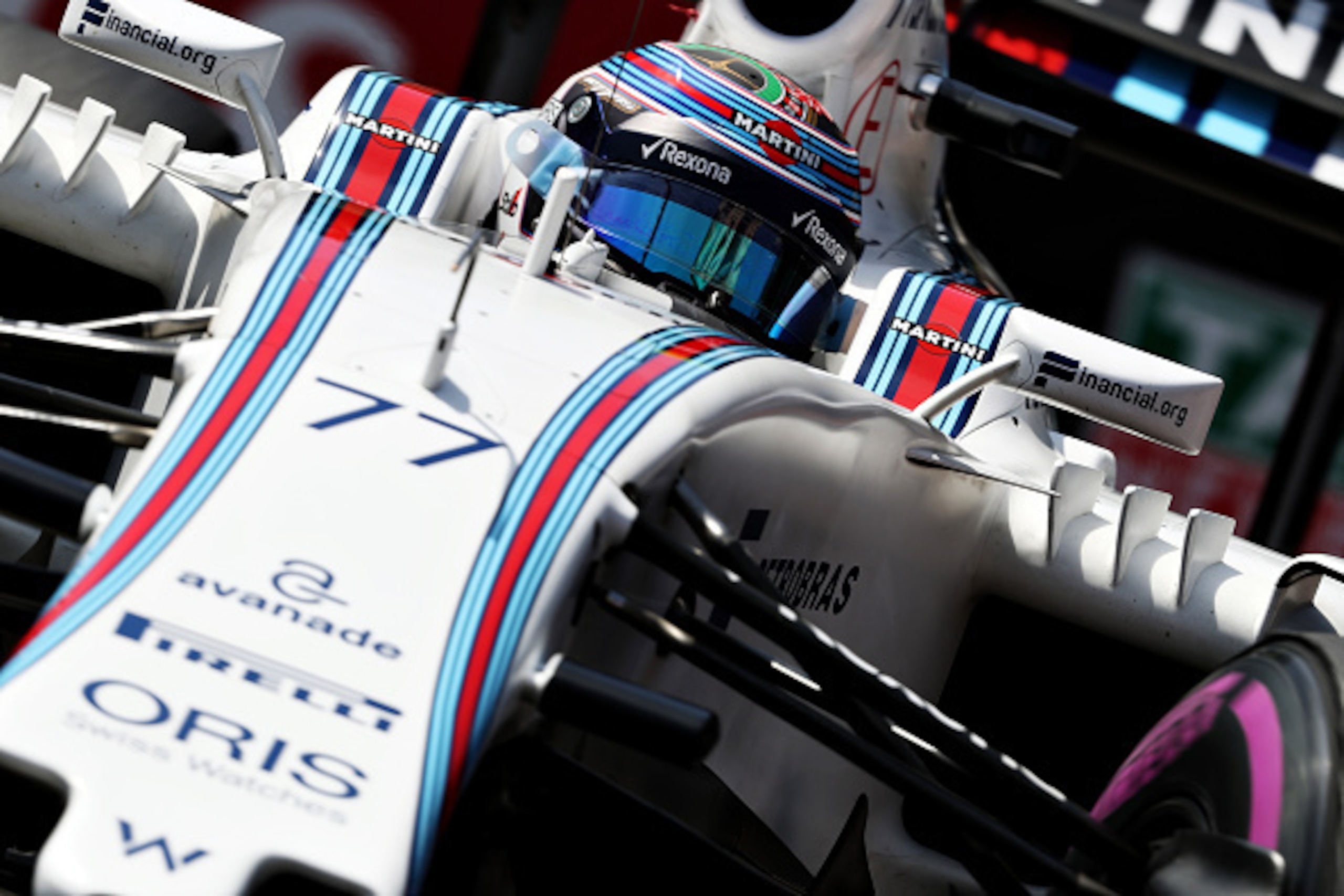 MONTE-CARLO, MONACO - MAY 28: Valtteri Bottas of Finland driving the (77) Williams Martini Racing Williams FW38 Mercedes PU106C Hybrid turbo on track during final practice ahead of the Monaco Formula One Grand Prix at Circuit de Monaco on May 28, 2016 in 