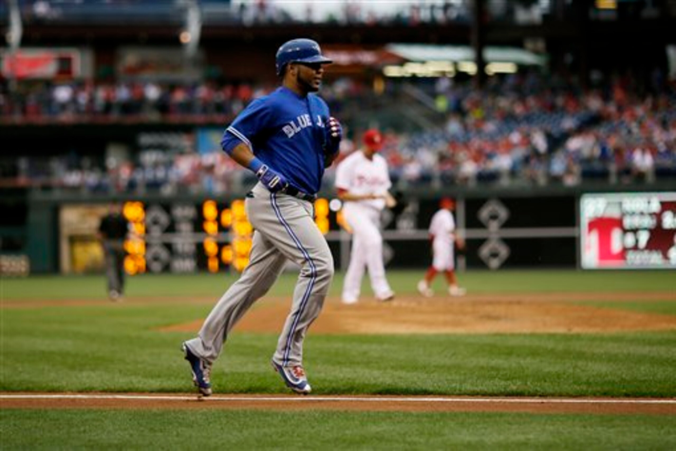With six home runs in six games, Edwin Encarnacion spent much of the last week trotting around the bases.