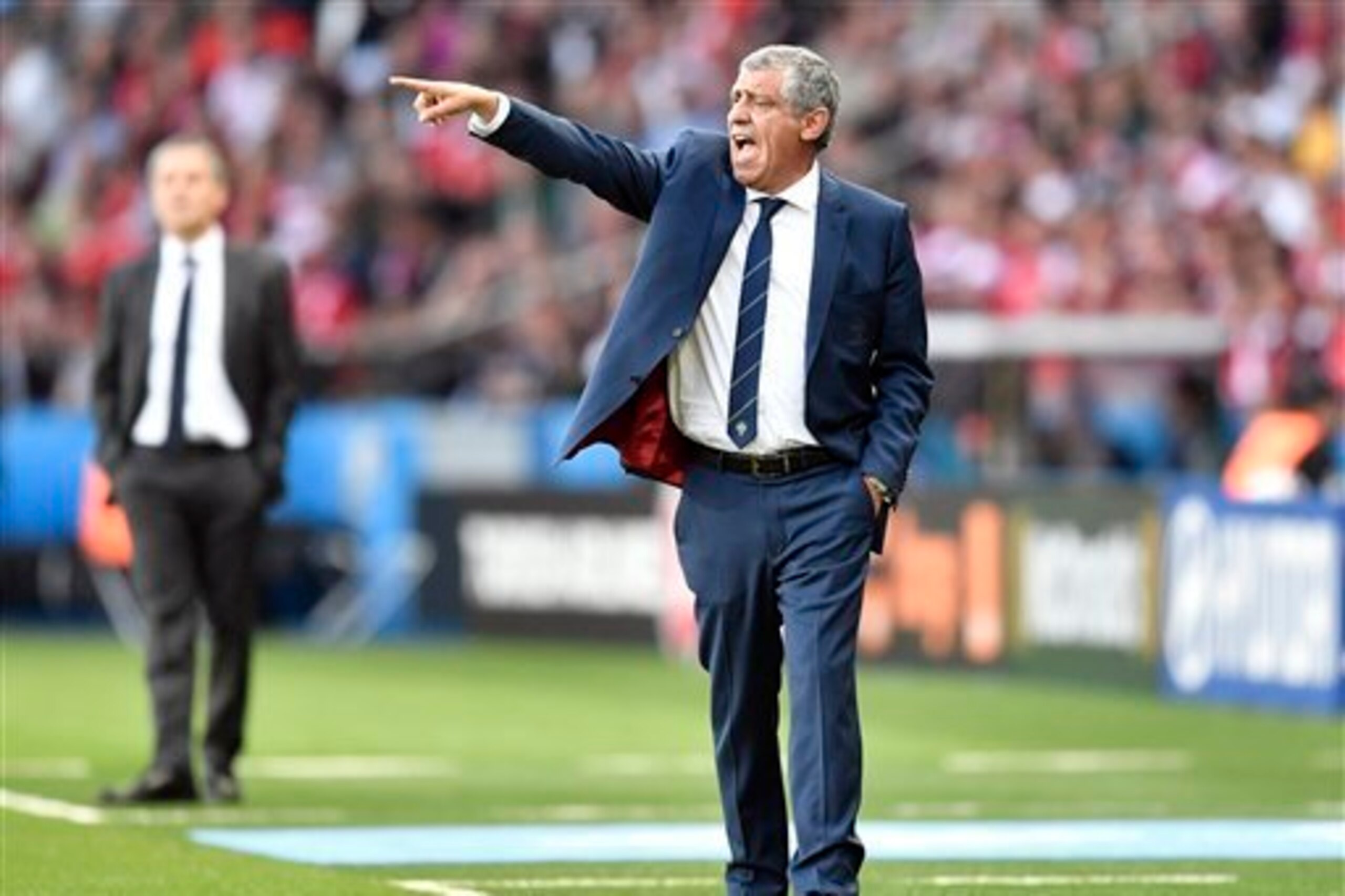 Fernando Santos refused to answer questions on Ronaldo and Nani following Saturday's draw.
