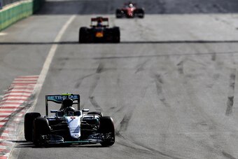 BAKU, AZERBAIJAN - JUNE 19: Nico Rosberg of Germany driving the (6) Mercedes AMG Petronas F1 Team Mercedes F1 WO7 Mercedes PU106C Hybrid turbo on track during the European Formula One Grand Prix at Baku City Circuit on June 19, 2016 in Baku, Azerbaijan.  