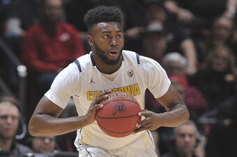 SALT LAKE CITY, UT - JANUARY 27: Jaylen Brown #0 of the California Golden Bears looks to pass the ball against the Utah Utes at the Jon M. Huntsman Center on January  27, 2016 in Salt Lake City, Utah. (Photo by Gene Sweeney Jr/Getty Images)