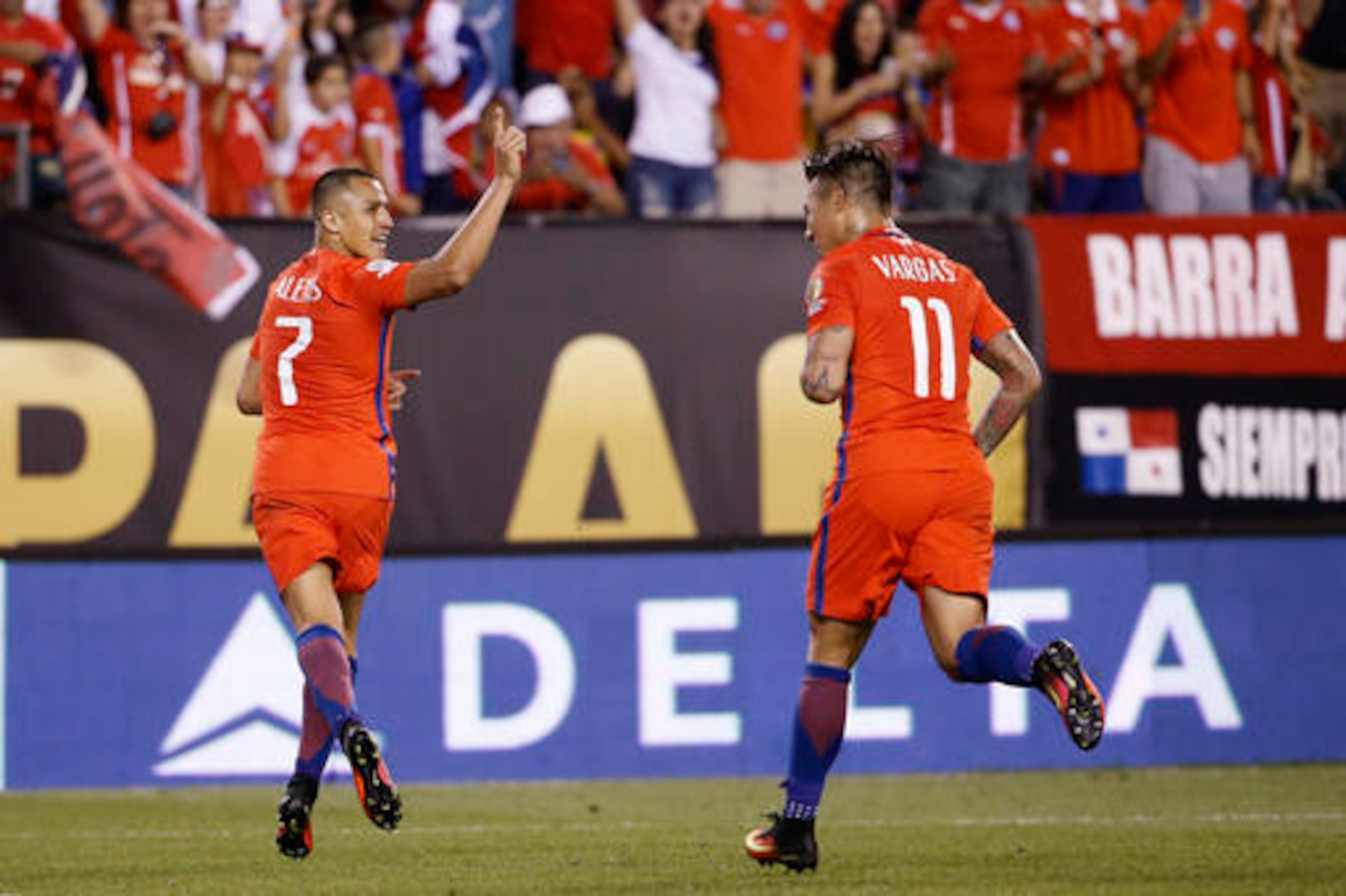 Sanchez and Vargas ran riot against Mexico.