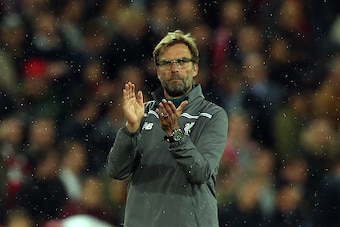 BASEL, SWITZERLAND - MAY 18: Liverpool manager Jurgen Klopp applauds the supporters following the UEFA Europa League Final match between Liverpool and Sevilla at St. Jakob-Park on May 18, 2016 in Basel, Switzerland. (Photo by Chris Brunskill Ltd/Getty Ima