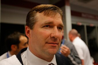 GLENDALE, AZ - JANUARY 11:  Kirby Smart of the Alabama Crimson Tide celebrate after defeating the Clemson Tigers 45-40 in the 2016 College Football Playoff National Championship Game at University of Phoenix Stadium on January 11, 2016 in Glendale, Arizon