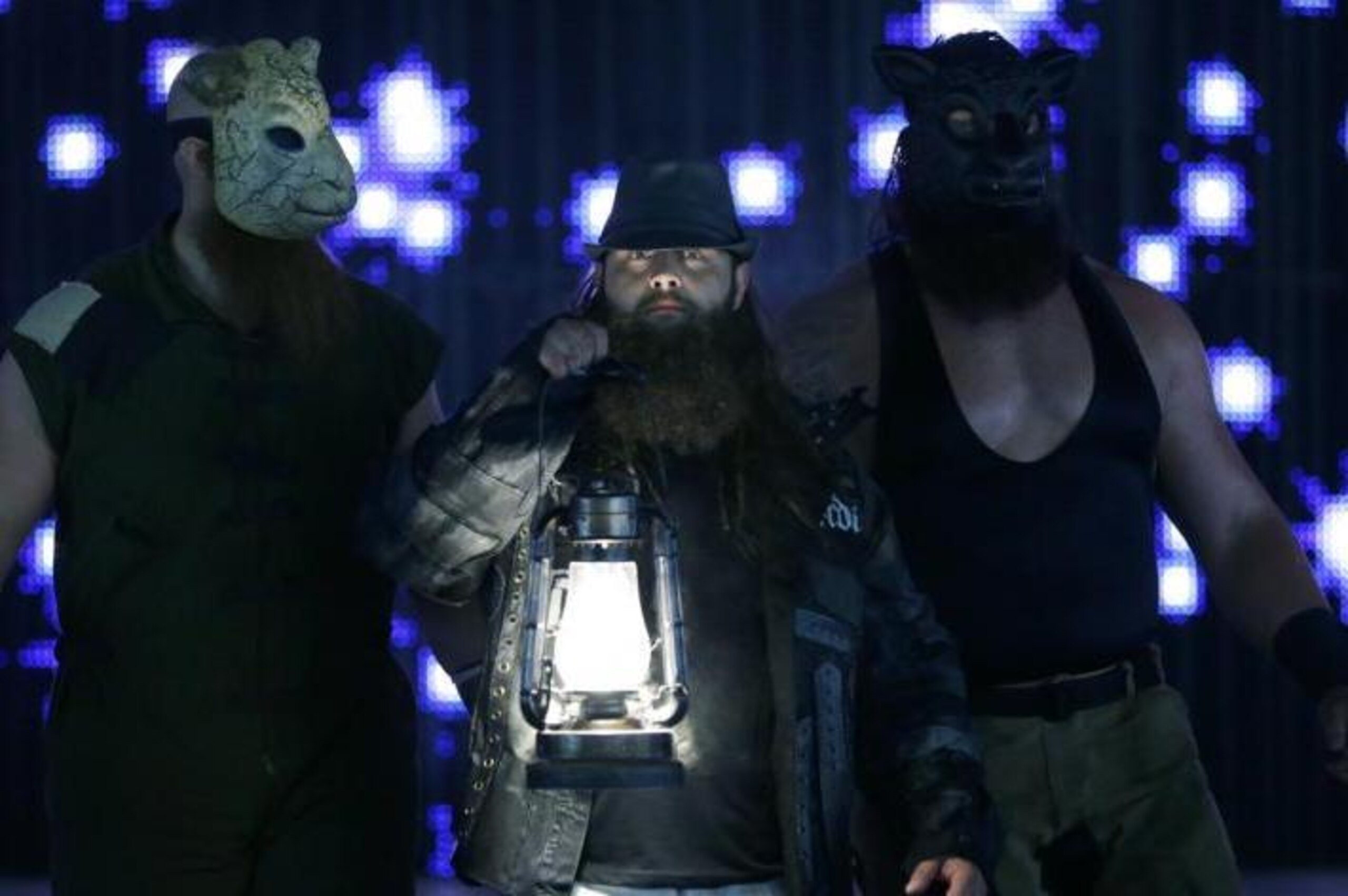 The Wyatt Family makes its way to the ring on Monday's Raw. The Wyatt Family makes its way to the ring on Monday's Raw.