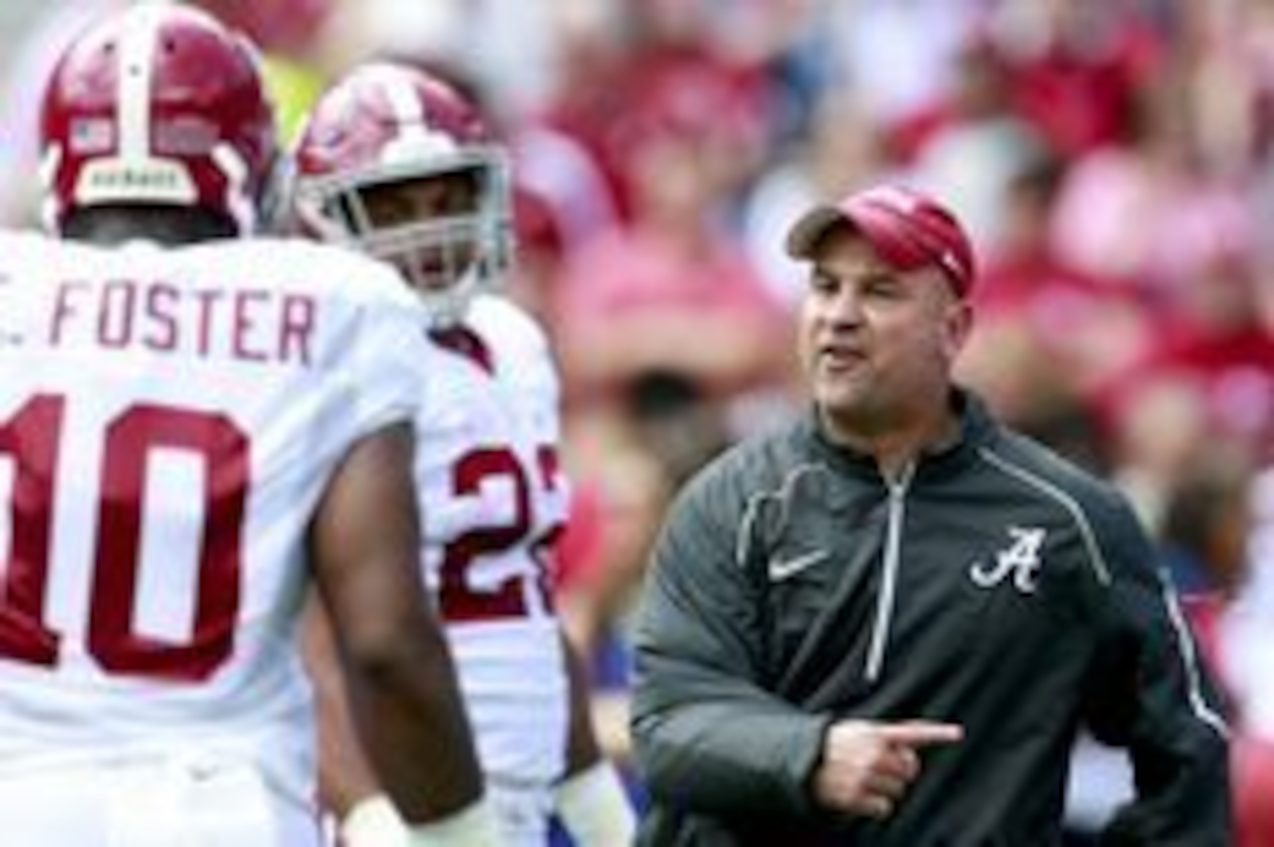 Apr 16, 2016; Tuscaloosa, AL, USA; Alabama Crimson Tide defensive coordinator Jeremy Pruitt during the annual A-day game at Bryant-Denny Stadium. Mandatory Credit: Marvin Gentry-USA TODAY Sports