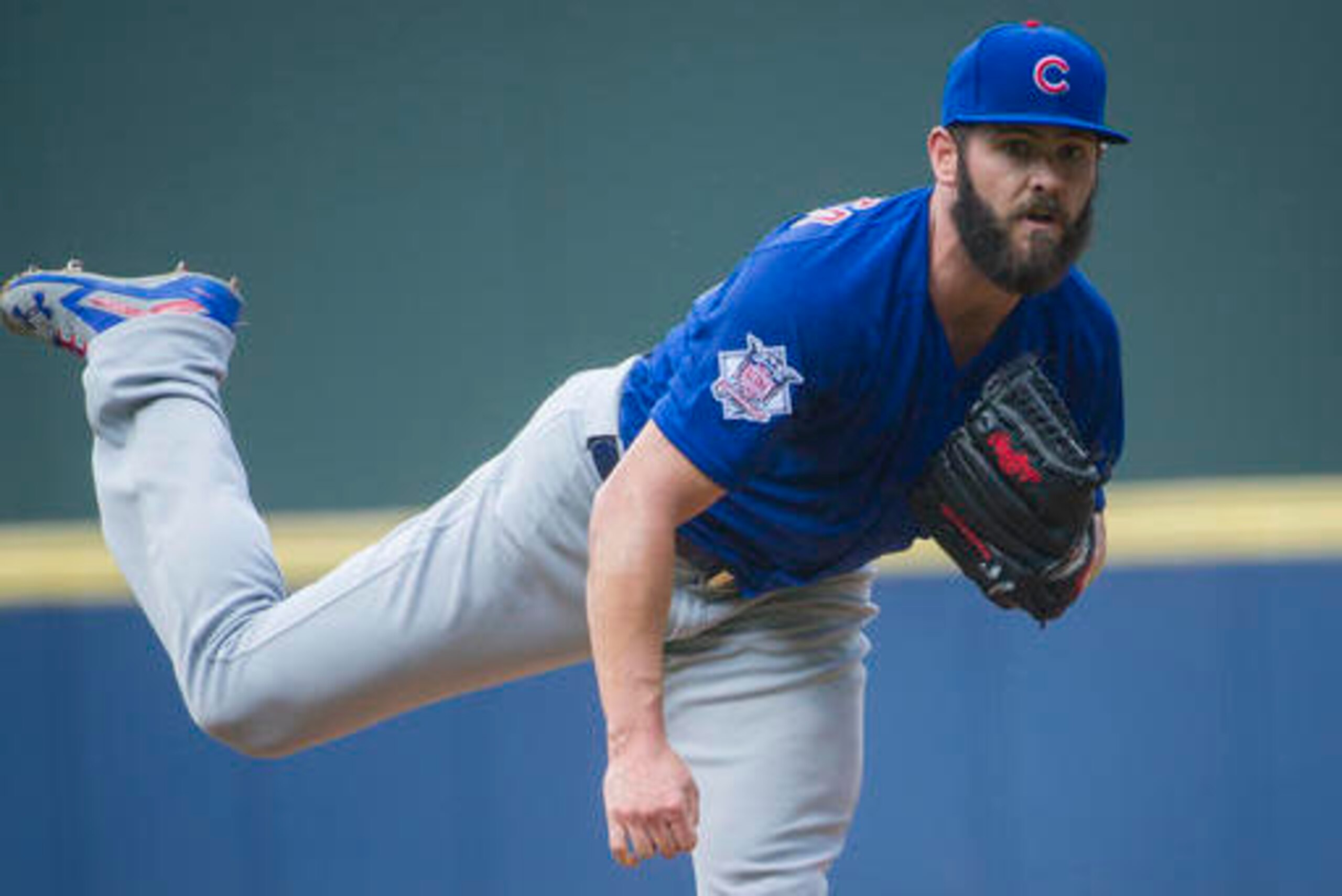 Jake Arrieta of the Cubs is currently one of four NL starters with sub-2.00 ERAs.
