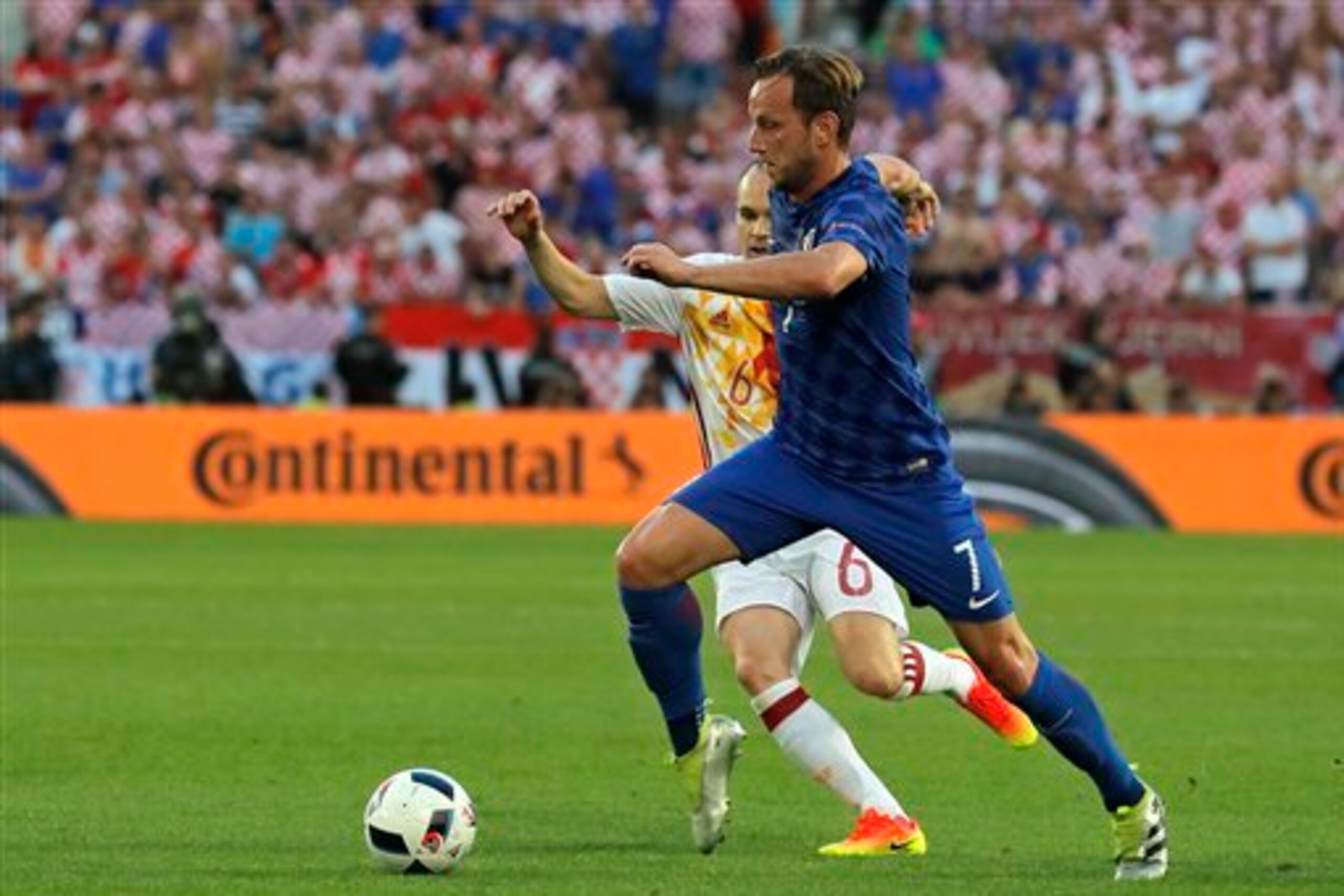 Ivan Rakitic is a driving force for Croatia. Ivan Rakitic is a driving force for Croatia.