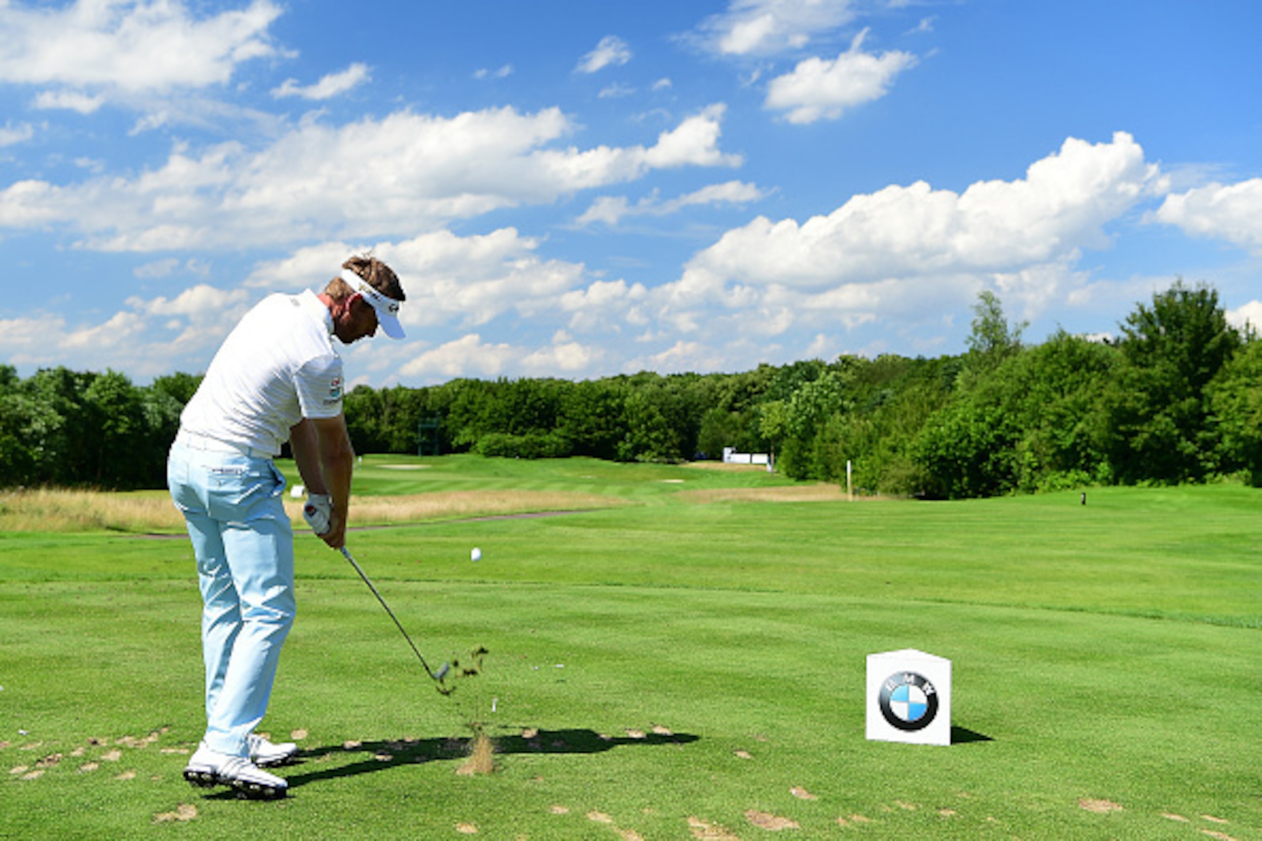 COLOGNE, GERMANY - JUNE 23:  Raphael Jacquelin of France tees off during the first round of the BMW International Open at Gut Larchenhof on June 23, 2016 in Cologne, Germany.  (Photo by Stuart Franklin/Getty Images)