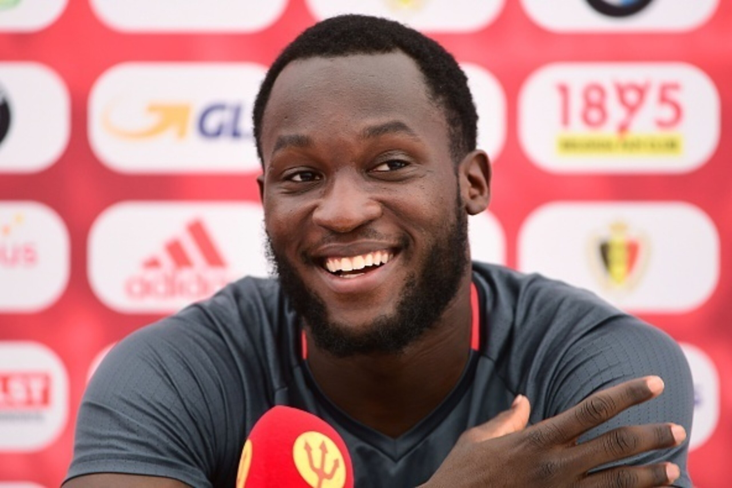Belgium's forward Romelu Lukaku gives a press conference during the Euro 2016 football tournament at Le Haillan, western France, on June 23, 2016.   / AFP / EMMANUEL DUNAND        (Photo credit should read EMMANUEL DUNAND/AFP/Getty Images)
