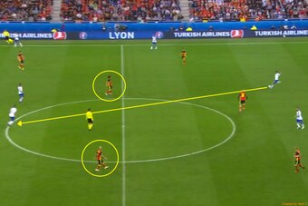 Barzagli splits open Belgium with a single pass.