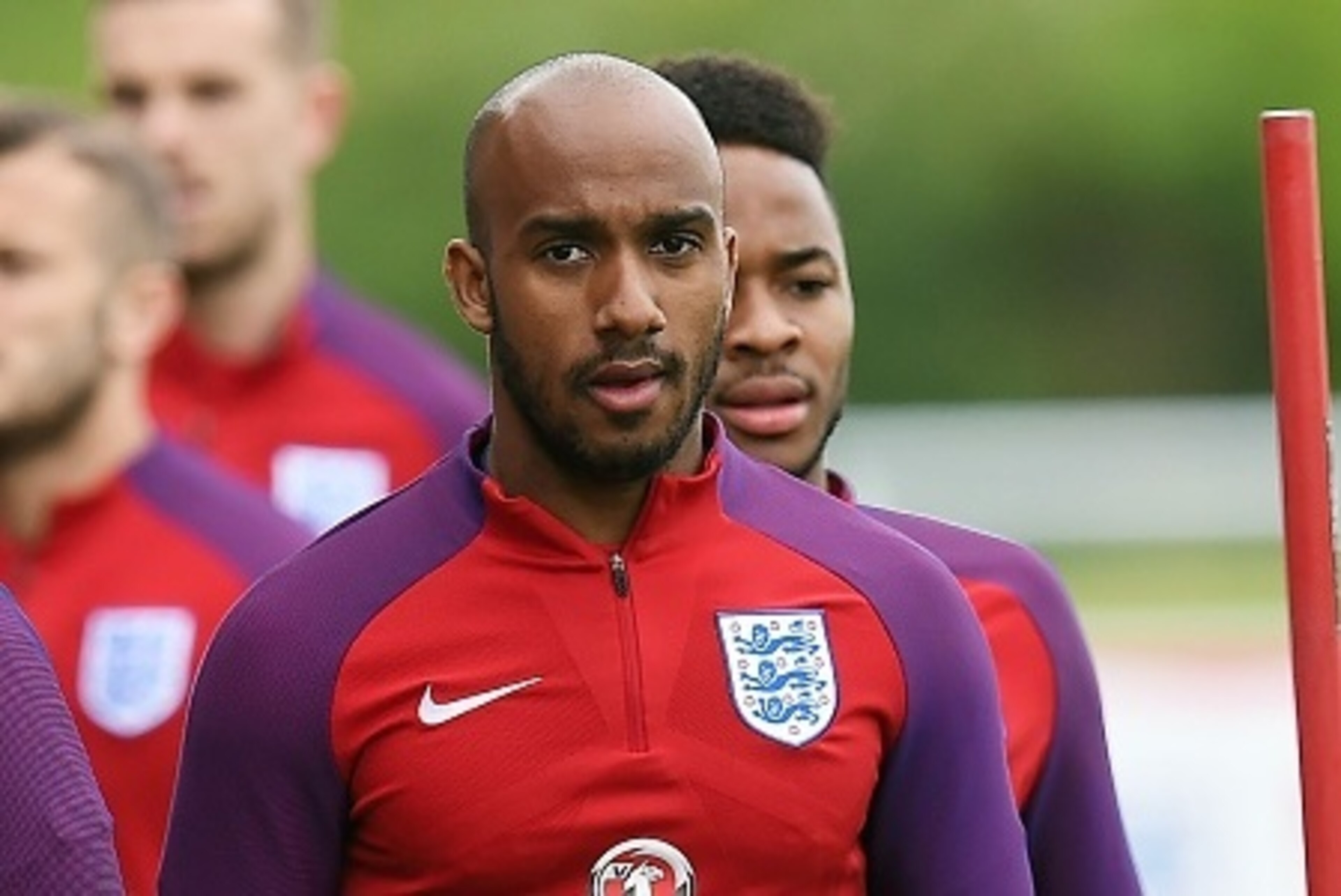 England midfielder Fabian Delph takes part in an England football team training session at St George's Park in Burton-on-Trent, central England on May 20, 2016.
England play Turkey in Manchester on May 22, before taking on the Australia in Sunderland on M
