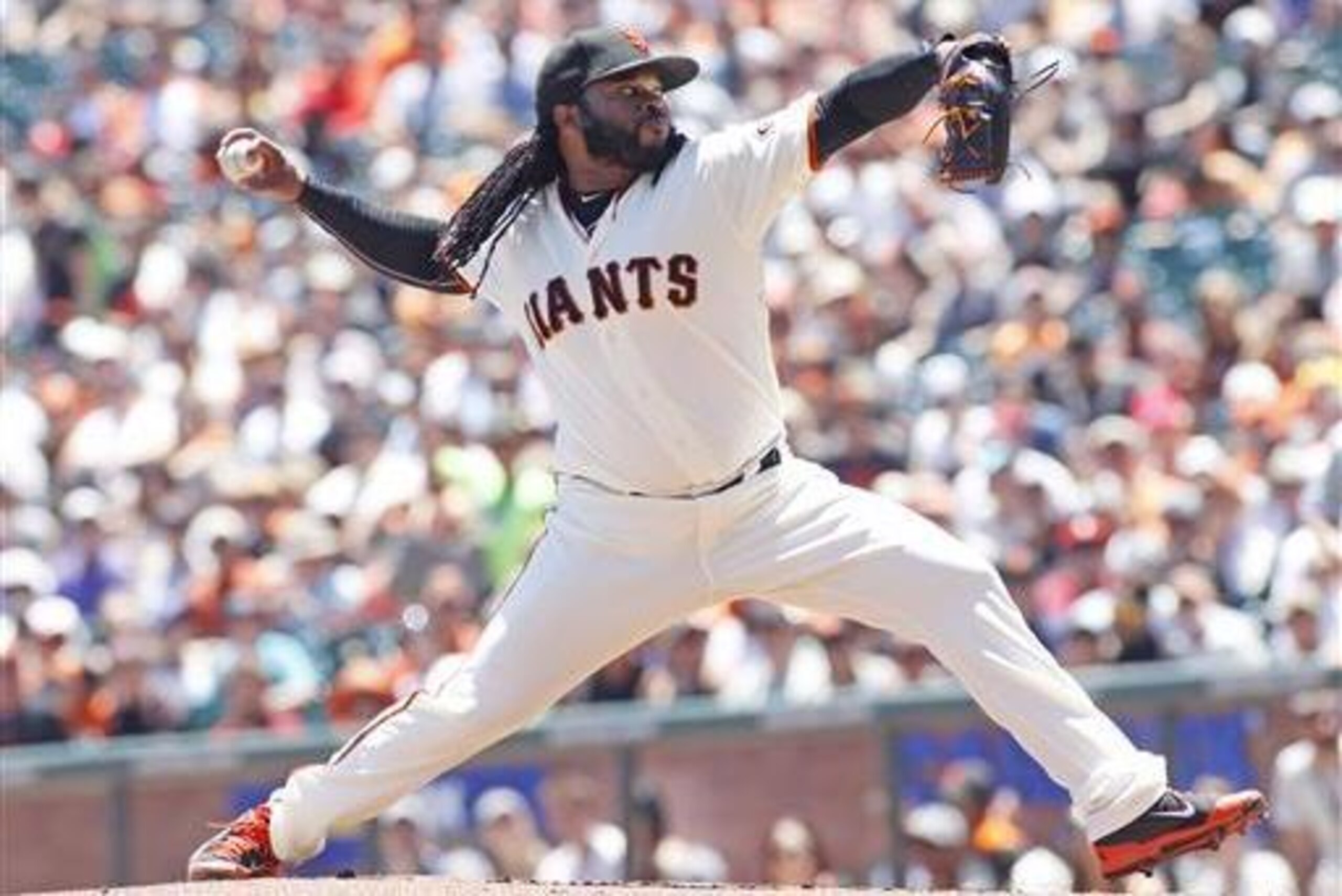 Johnny Cueto is making the six-year, $130 million deal he signed this winter look like a bargain.