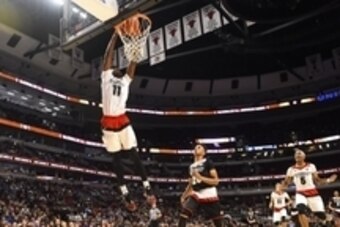 Mar 30, 2016; Chicago, IL, USA;  McDonalds High School All-American West's Josh Jackson (11) dunks the ball  during the second half at the United Center. Mandatory Credit: Mike DiNovo-USA TODAY Sports