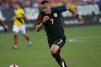 May 25, 2016; Frisco, TX, USA; U.S. mens national team midfielder Bobby Wood (7) dribbles the ball in the second half against Ecuador at Toyota Stadium. Mandatory Credit: Sean Pokorny-USA TODAY Sports