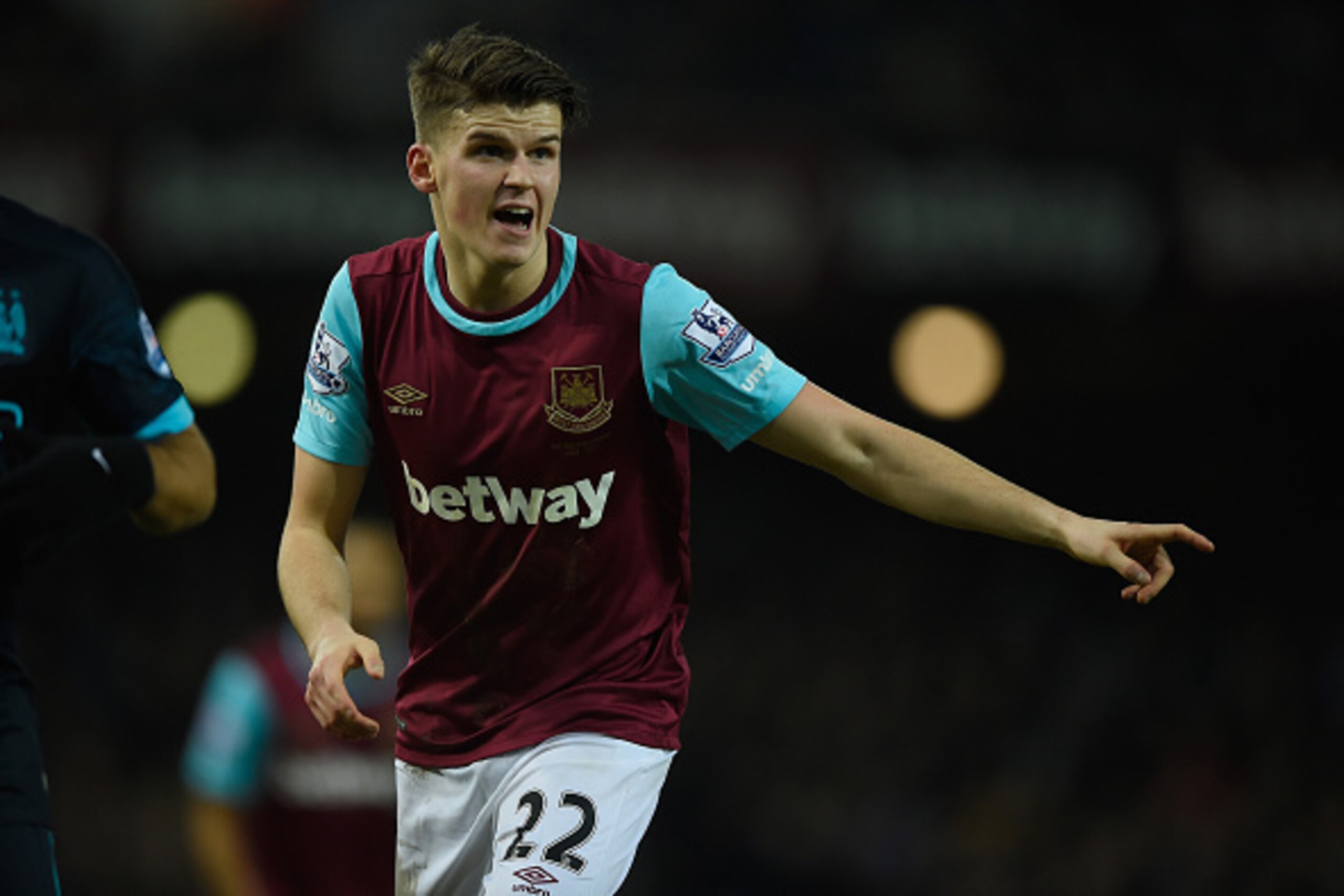 LONDON, ENGLAND - JANUARY 23:  Sam Byram of West Ham in action during the Barclays Premier League match between West Ham United and Manchester City at Boleyn Ground in London, England.  (Photo by Mike Hewitt/Getty Images)