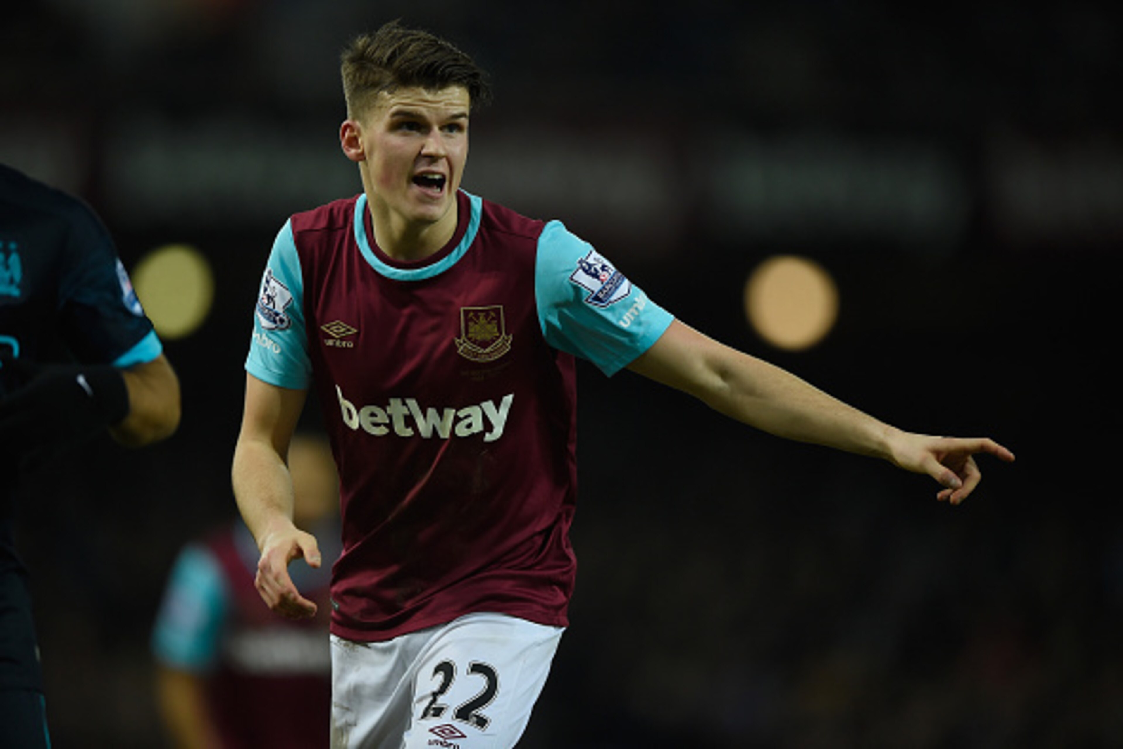 LONDON, ENGLAND - JANUARY 23:  Sam Byram of West Ham in action during the Barclays Premier League match between West Ham United and Manchester City at Boleyn Ground in London, England.  (Photo by Mike Hewitt/Getty Images)