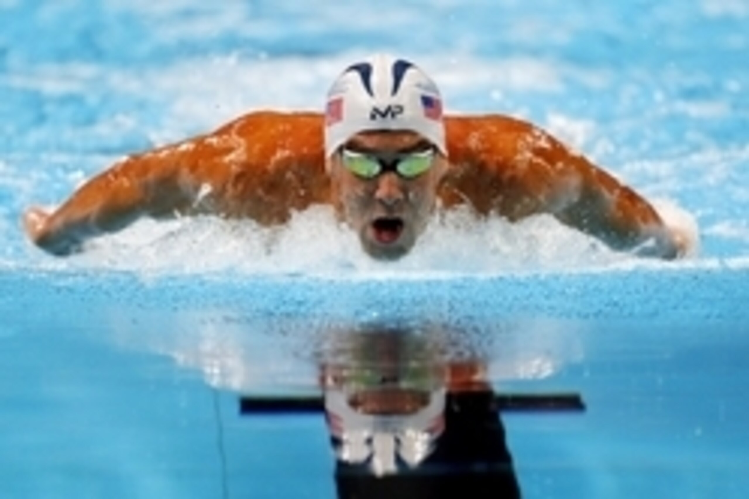 Jun 28, 2016; Omaha, NE, USA; Michael Phelps during the men's butterfly 200m semi-finals in the U.S. Olympic swimming team trials at CenturyLink Center. Mandatory Credit: Rob Schumacher-USA TODAY Sports