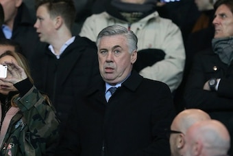 PARIS, FRANCE - FEBRUARY 16:  Carlo Ancelotti attends the UEFA Champions League round of 16 (first leg) between Paris Saint-Germain and Chelsea FC at Parc Des Princes on february 16, 2016 in Paris, France.  (Photo by Xavier Laine/Getty Images)