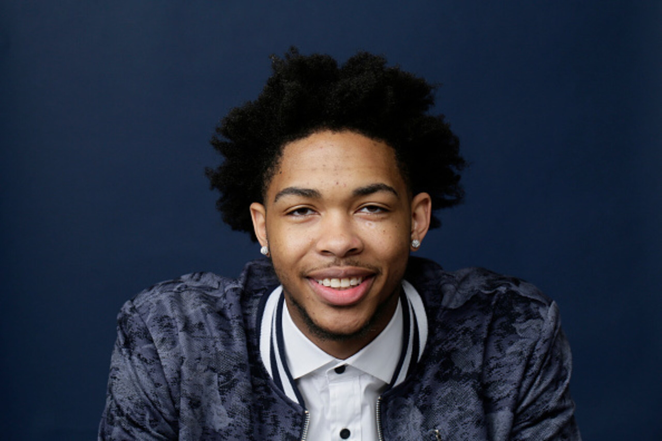 NEW YORK - JUNE 22: NBA Draft Prospect, Brandon Ingram poses for portraits during media availability and circuit as part of the 2016 NBA Draft on June 22, 2016 at the Grand Hyatt New York in New York City. NOTE TO USER: User expressly acknowledges and agr