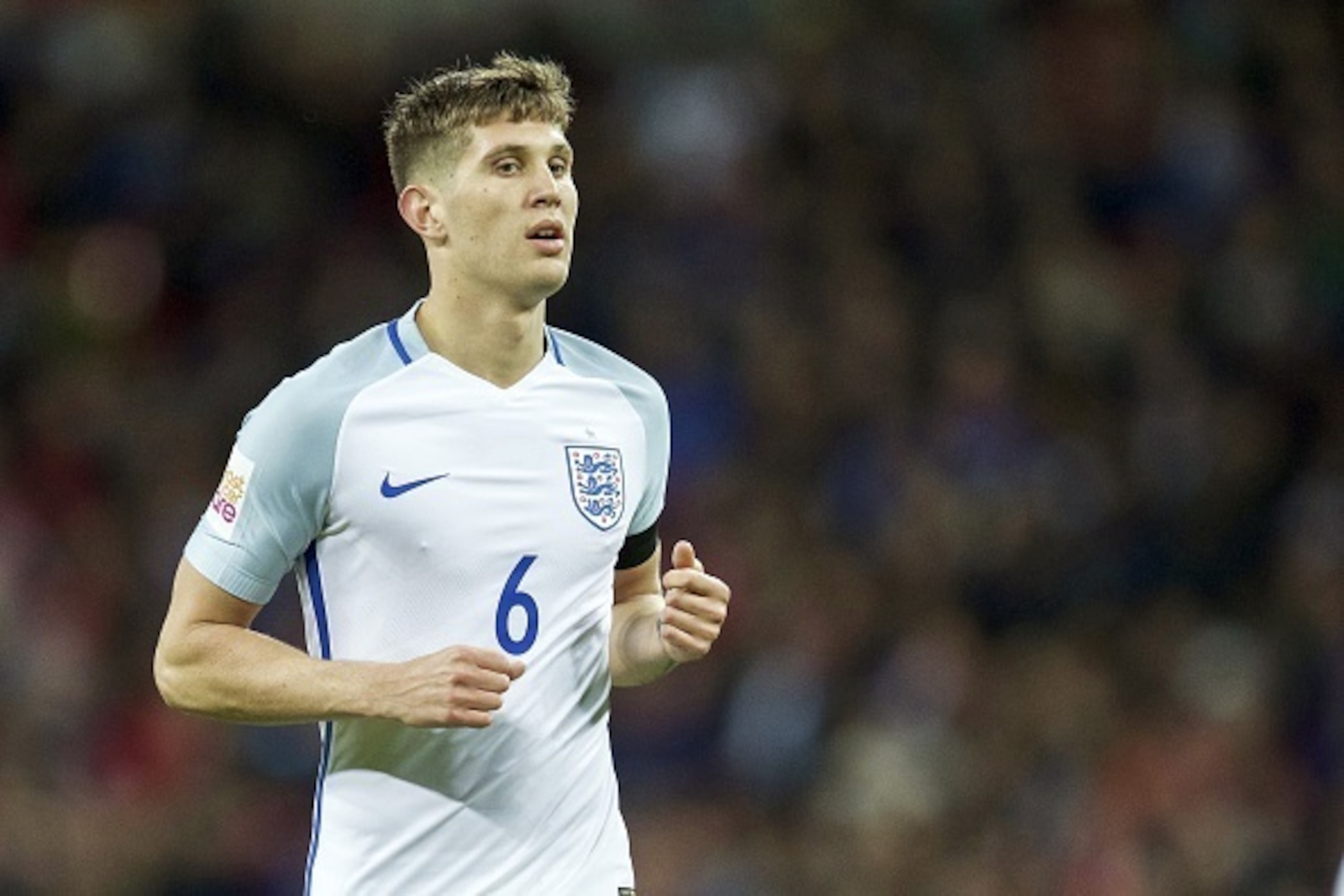 John Stones of England during the friendly match between England and Netherlands on March 29, 2016 at Wembley stadium in London, England.(Photo by VI Images via Getty Images)