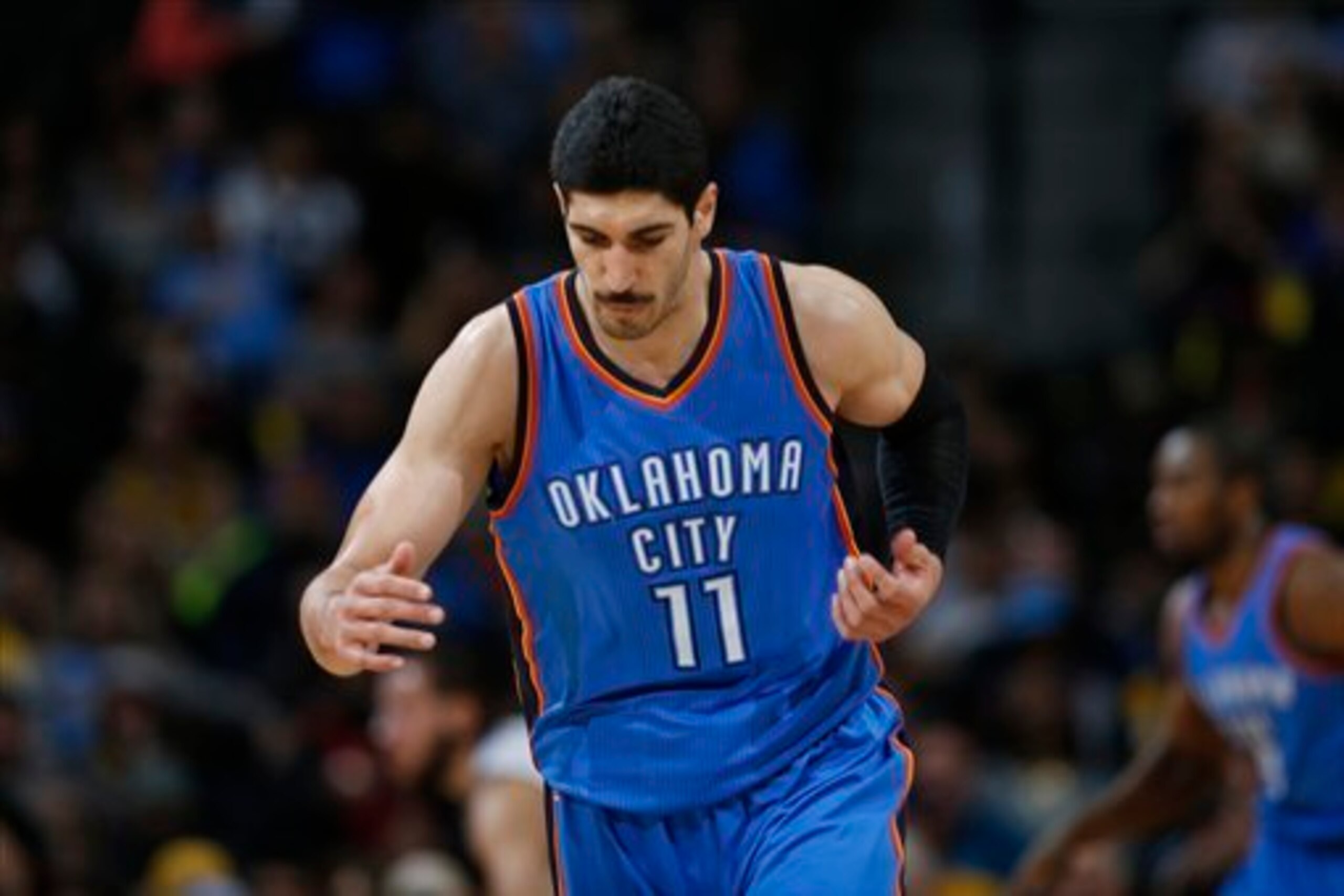 Enes Kanter and his max contract could be on the move, if the Thunder can find a trade partner.