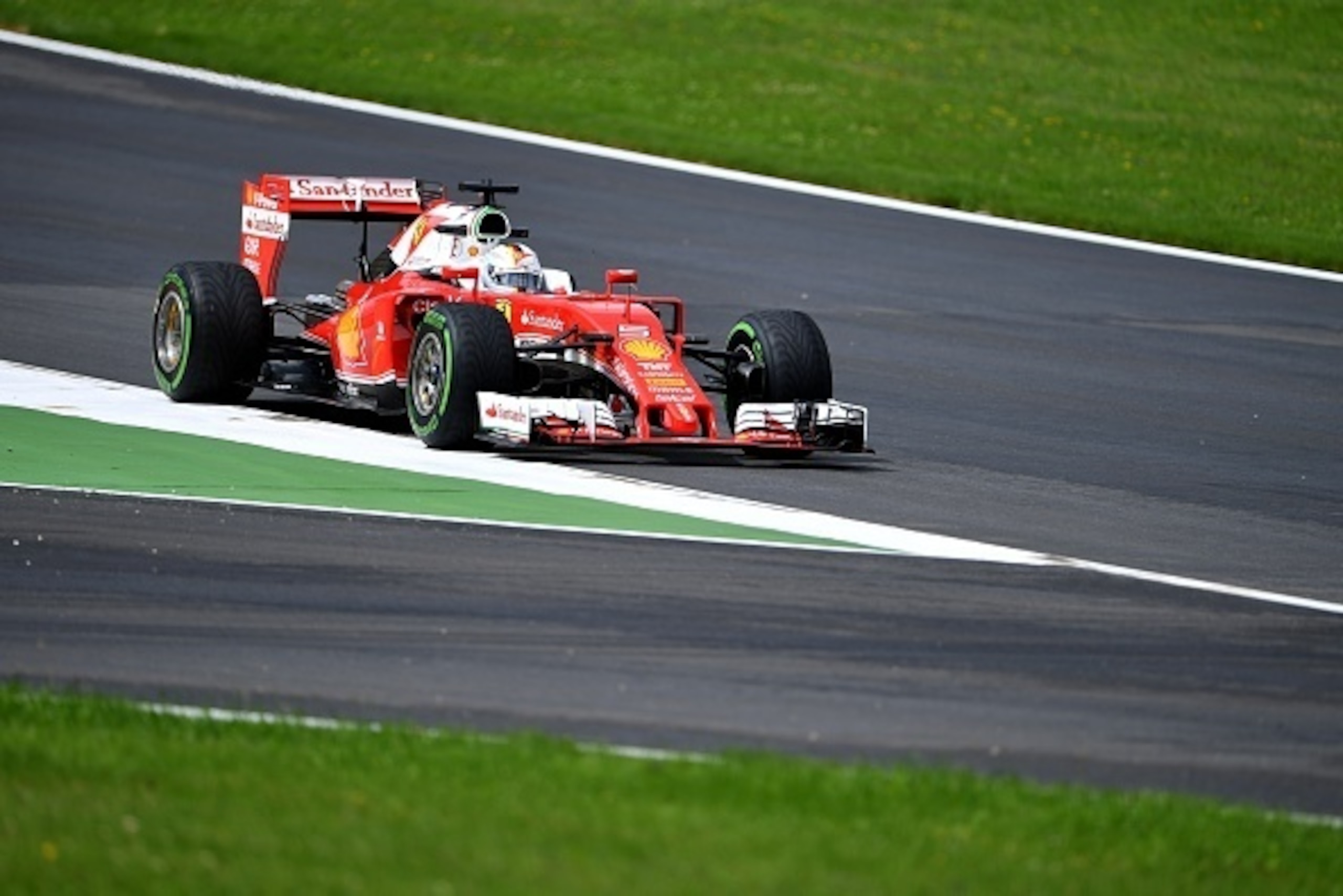Ferrari's German driver Sebastian Vettel drives during the practice session of the Formula One Grand Prix of Austria in Spielberg, Austria on July 1, 2016.   / AFP / ANDREJ ISAKOVIC        (Photo credit should read ANDREJ ISAKOVIC/AFP/Getty Images)