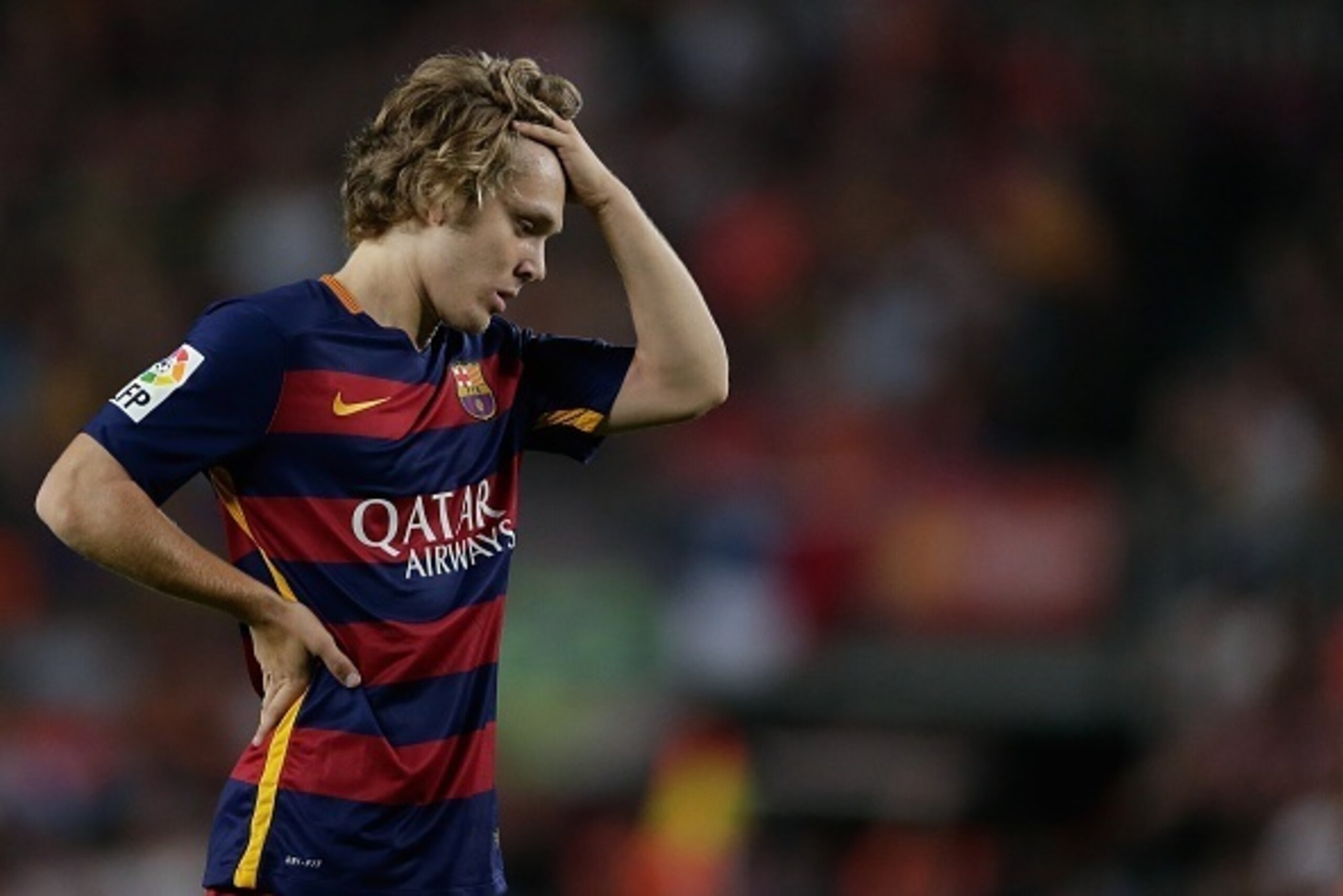 Alen Halilovic of FC Barcelona during the Joan Gamper Trophy match between Barcelona and AS Roma on August 5, 2015 at the Camp Nou stadium in Barcelona, Spain.(Photo by VI Images via Getty Images) Alen Halilovic of FC Barcelona during the Joan Gamper Trophy match between Barcelona and AS Roma on August 5, 2015 at the Camp Nou stadium in Barcelona, Spain.(Photo by VI Images via Getty Images)