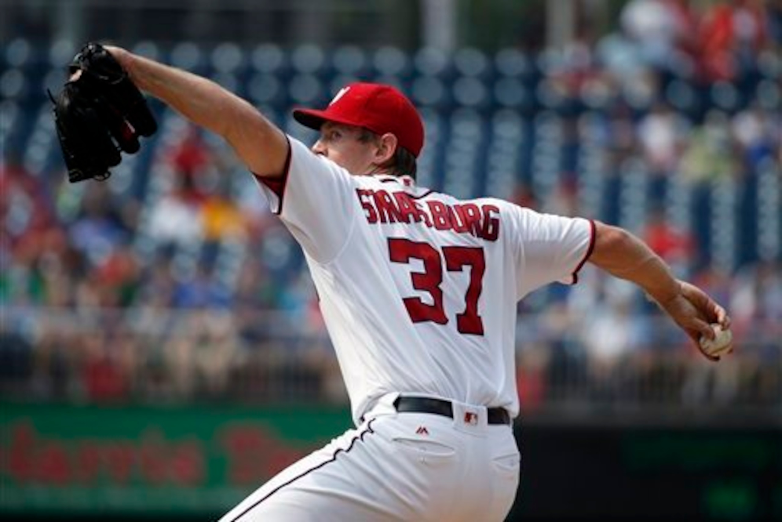 At 11-0, Strasburg is the last qualified starting pitcher in MLB with a perfect record.