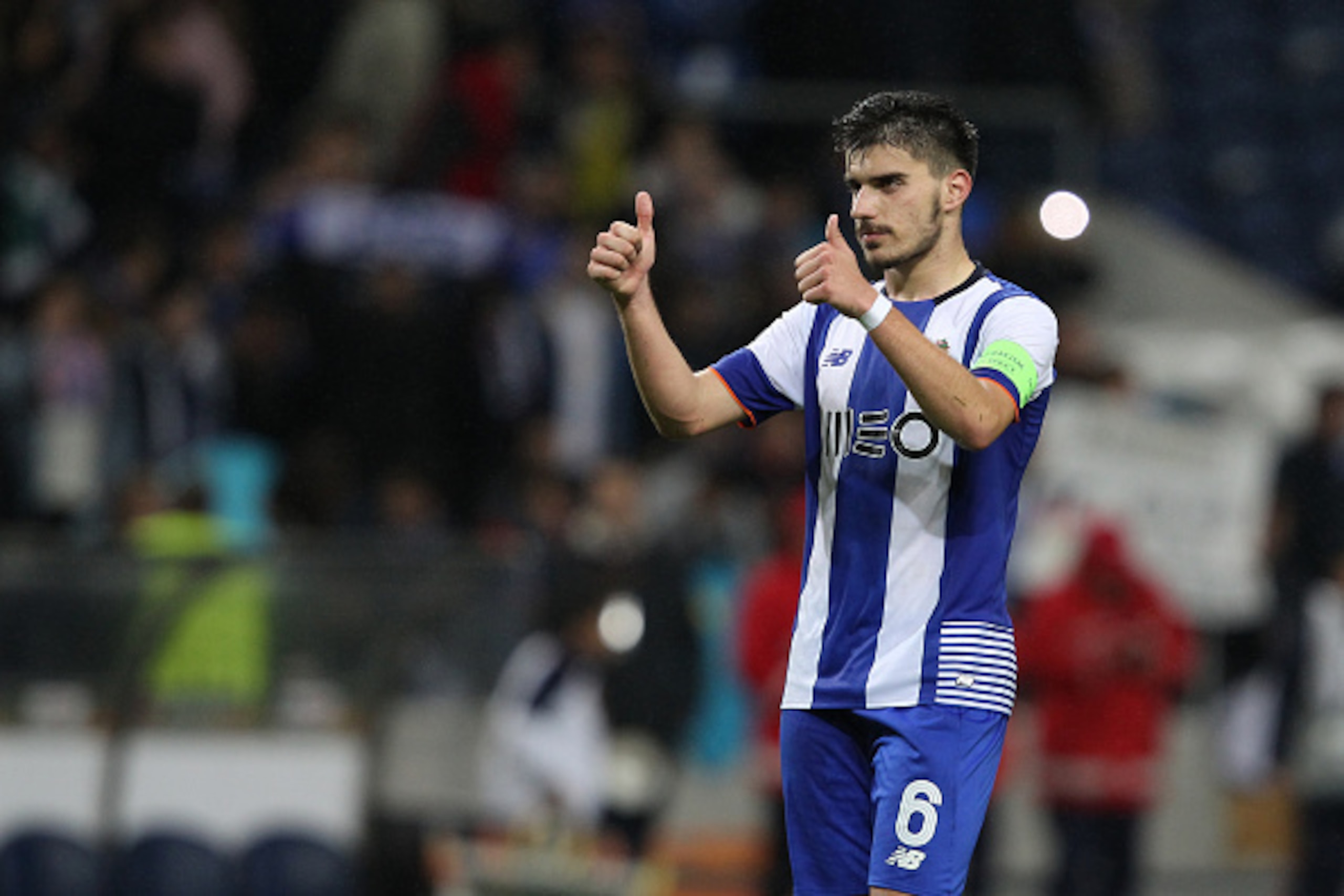 OPORTO, PORTUGAL - FEBRUARY 25:  Porto's midfielder Ruben Neves during the Champions League match between  FC Porto and Borussia Dortmund for UEFA Europa League Round of 32: Second Leg at Estadio do Dragao on February, 2016 in Porto, Portugal.  (Photo by 