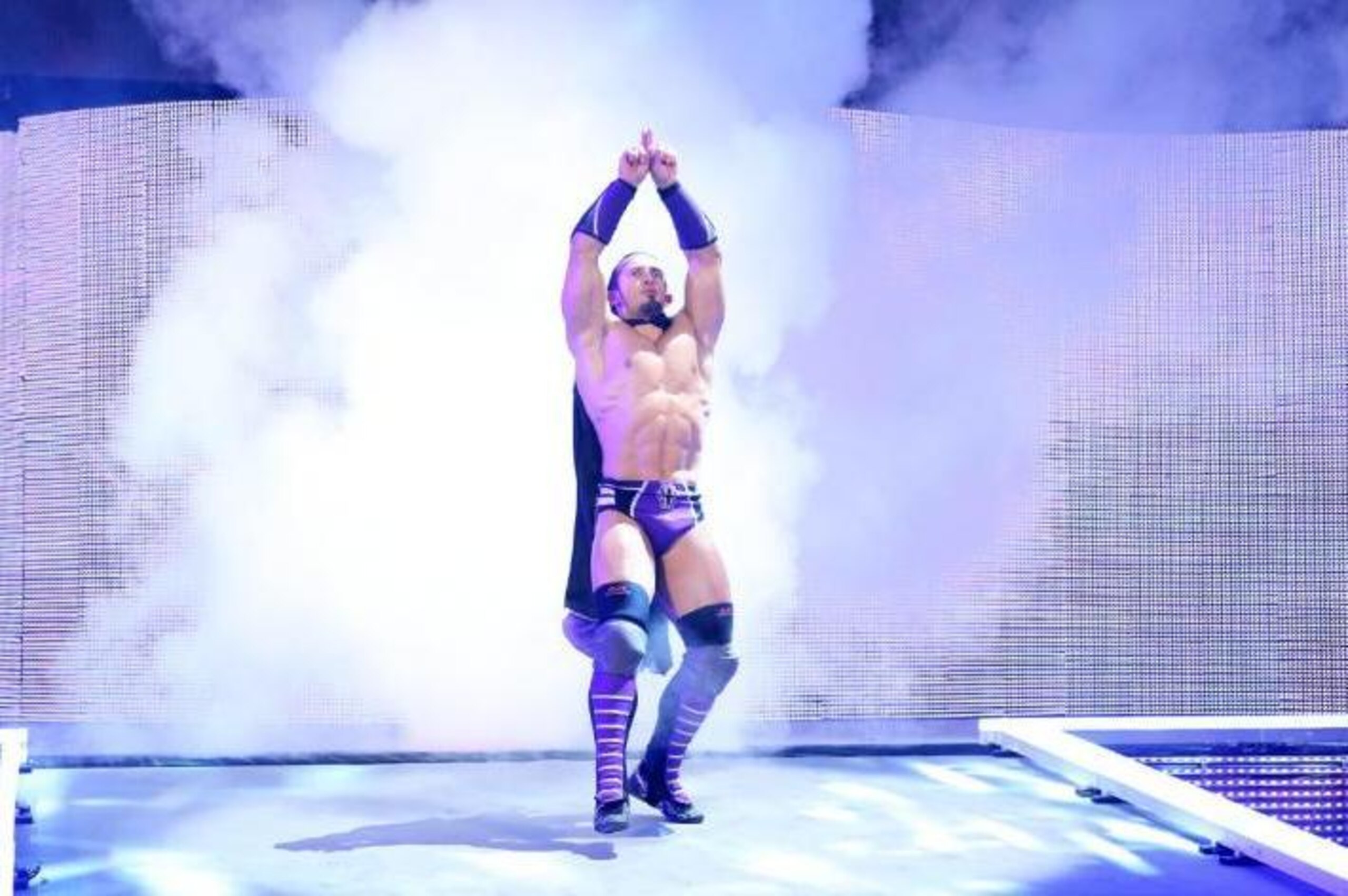 Neville makes his way to the ring on SmackDown.
