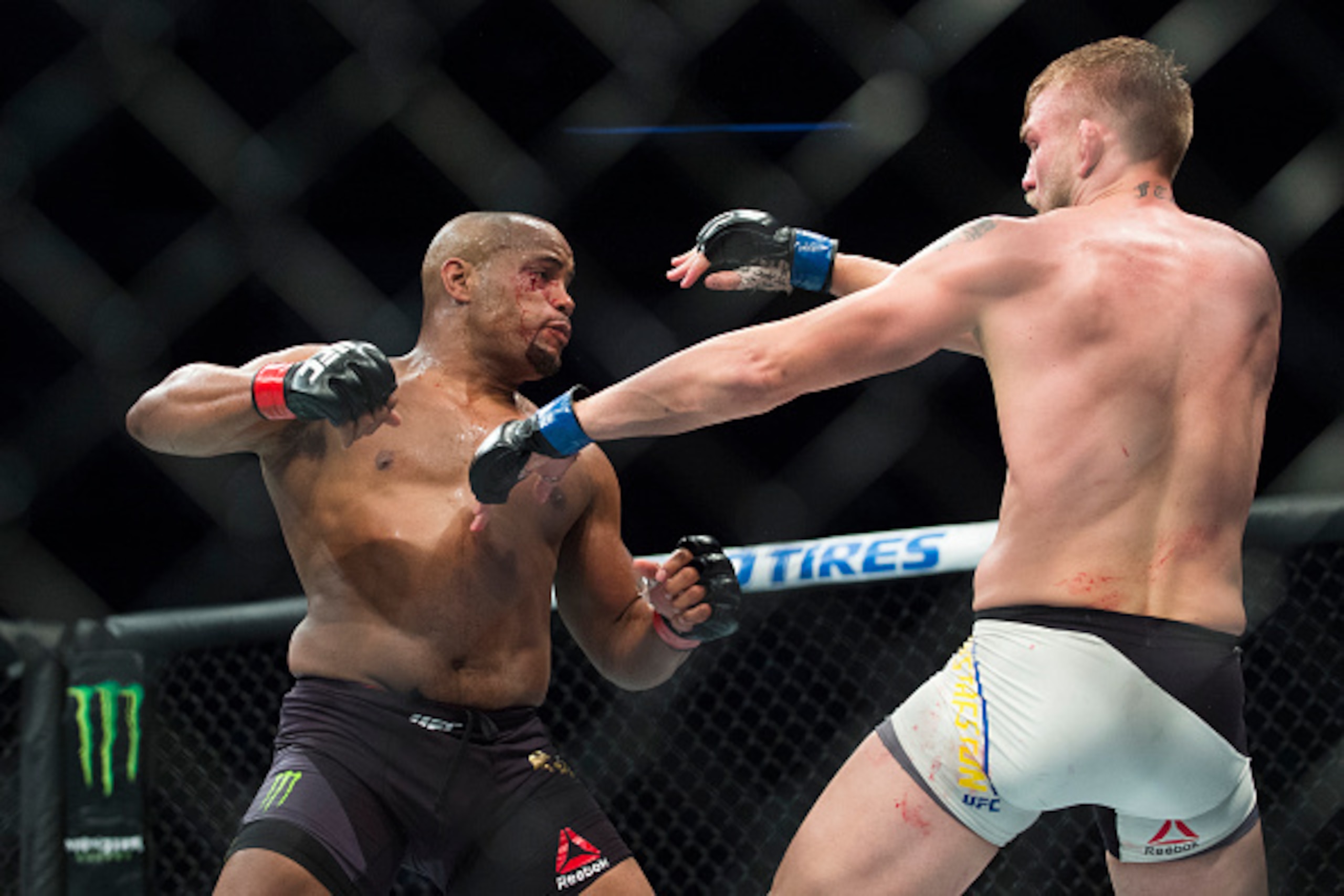 HOUSTON, TX - OCTOBER 3: Daniel Cormier throws a punch against Alexander Gustafsson during UFC 192 at the Toyota Center on October 3, 2015 in Houston, Texas. (Photo by Cooper Neill/Zuffa LLC/Zuffa LLC via Getty Images) HOUSTON, TX - OCTOBER 3: Daniel Cormier throws a punch against Alexander Gustafsson during UFC 192 at the Toyota Center on October 3, 2015 in Houston, Texas. (Photo by Cooper Neill/Zuffa LLC/Zuffa LLC via Getty Images)