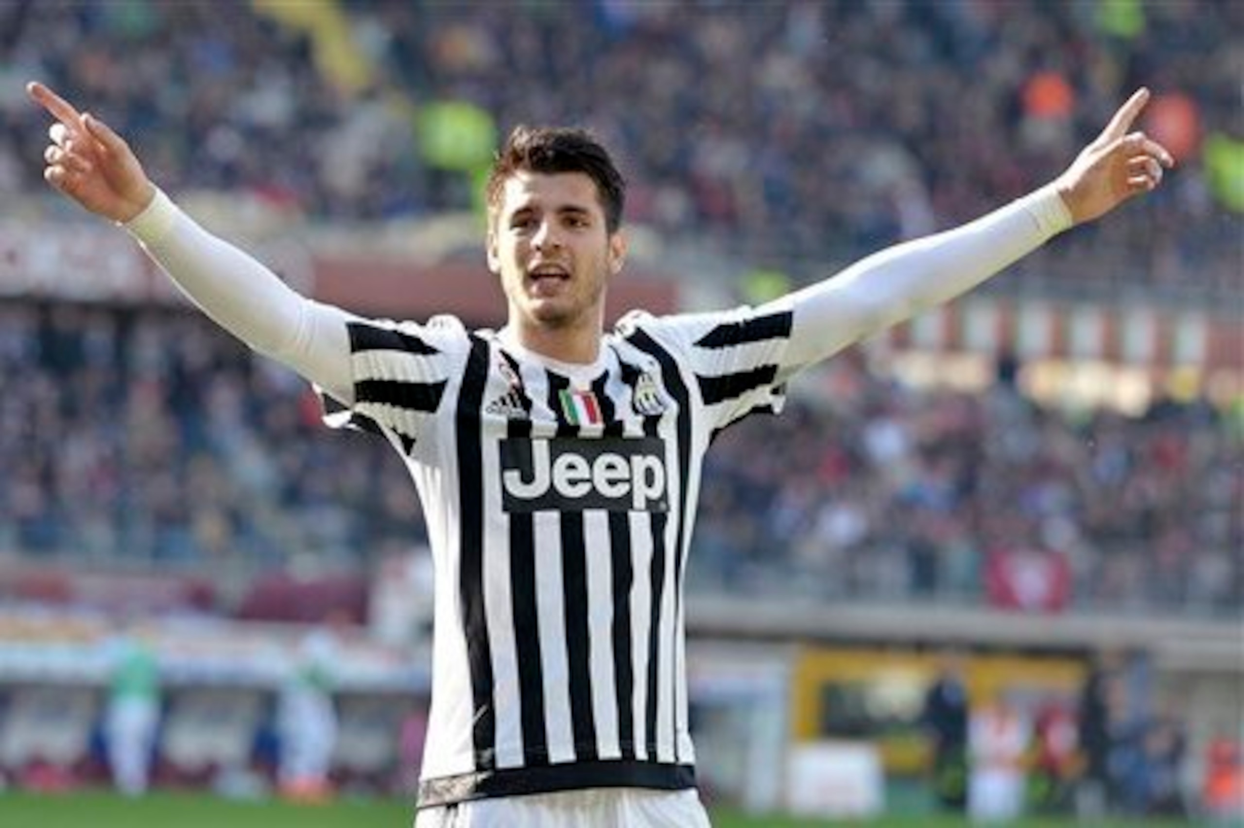 Morata scored 12 goals for Juve in all competitions last season.