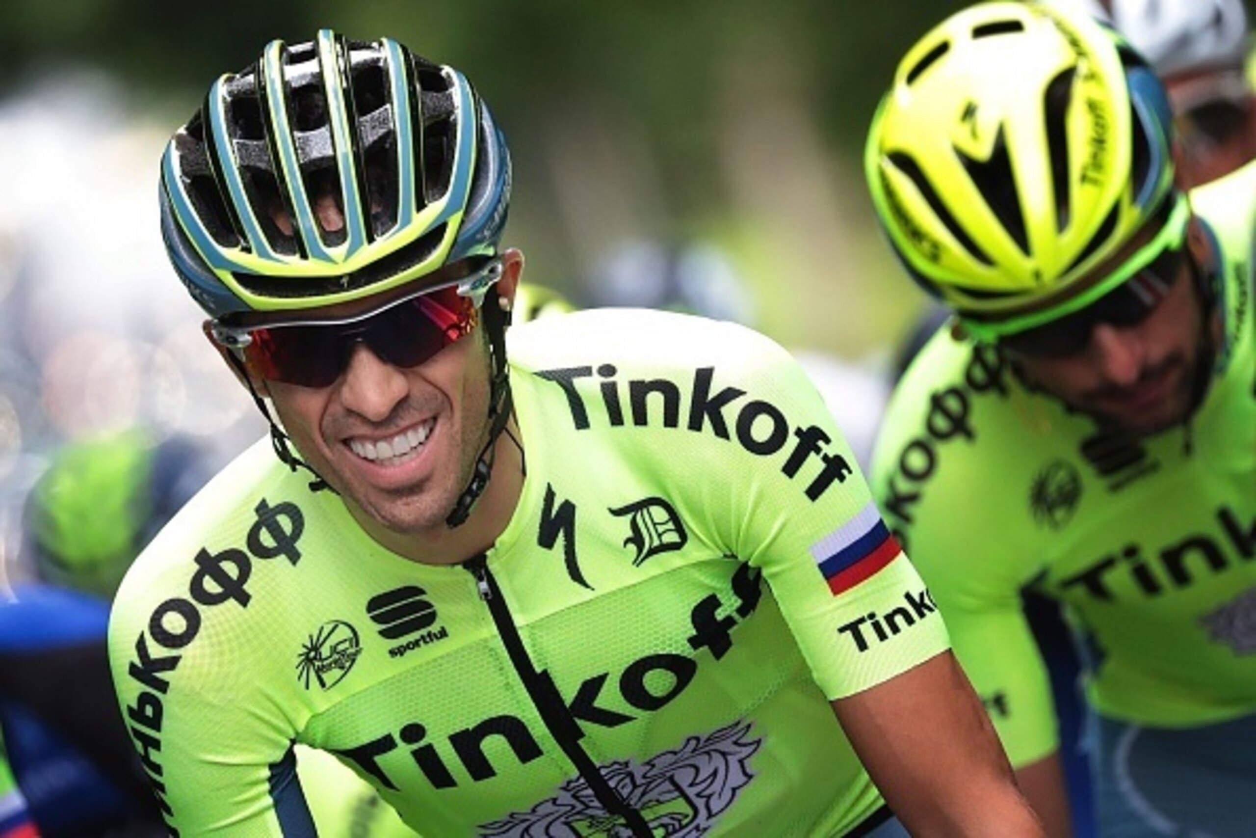 Spain's Alberto Contador rides during the 223,5 km third stage of the 103rd edition of the Tour de France cycling race on July 4, 2016 between Granville and Angers. / AFP / KENZO TRIBOUILLARD        (Photo credit should read KENZO TRIBOUILLARD/AFP/Getty I