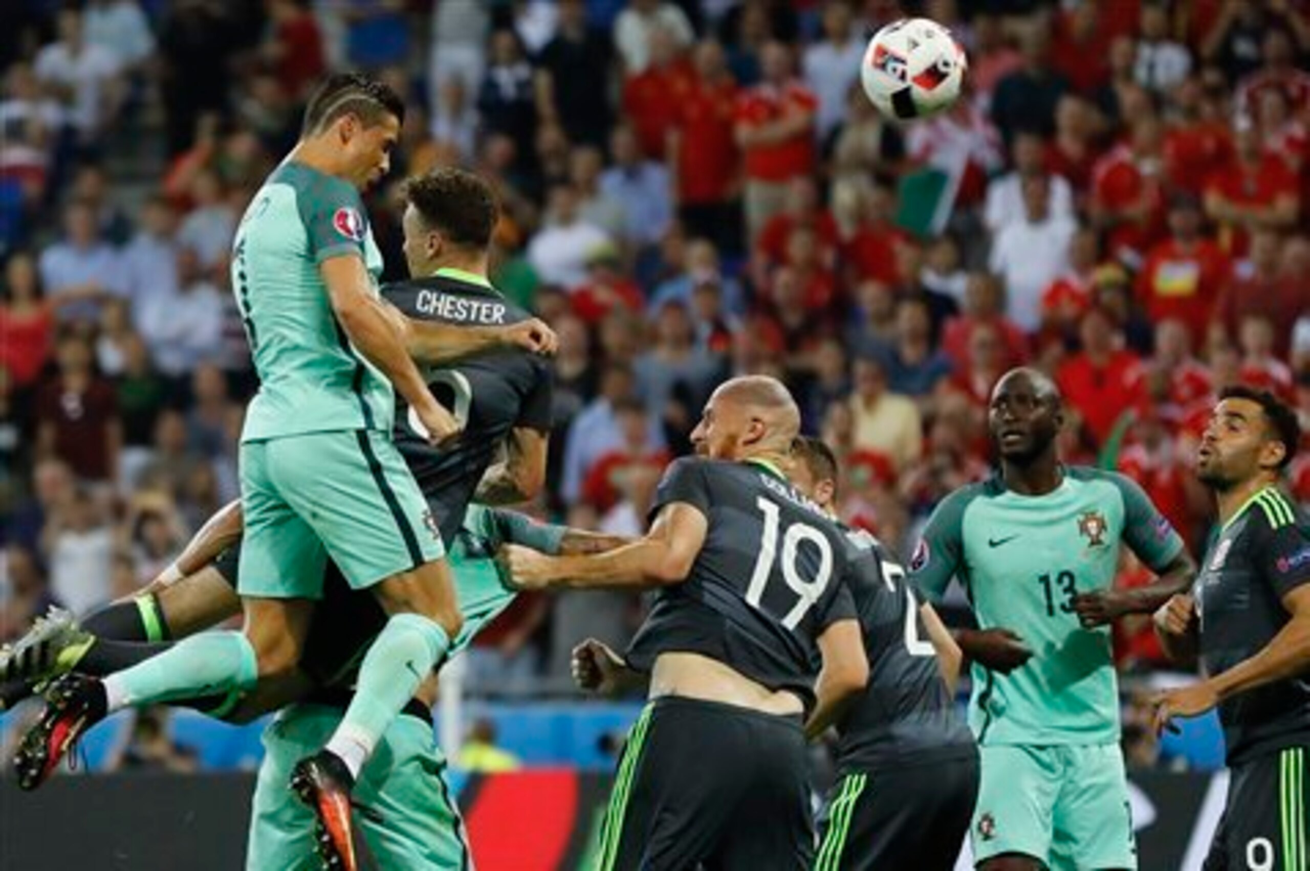 Cristiano Ronaldo opened the scoring vs. Wales.