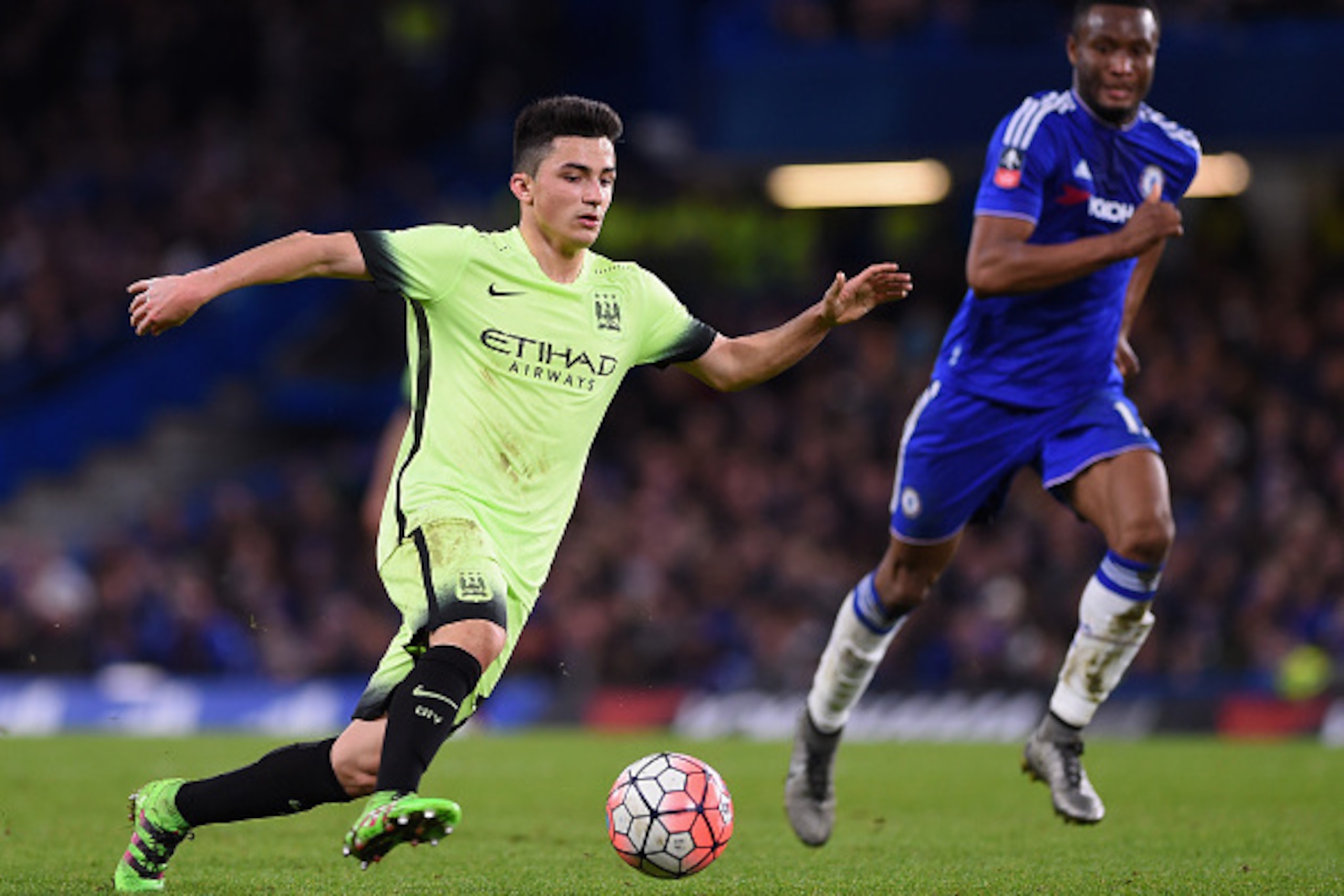 LONDON, ENGLAND - FEBRUARY 21:  Manu Garcia of Manchester City in action during the Emirates FA Cup Fifth Round match between Chelsea and Manchester City at Stamford Bridge on February 21, 2016 in London, England.  (Photo by Shaun Botterill/Getty Images)