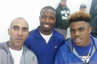 JJ Williams entrusted the help of trainer Derrick Tatum [center] to help mold Jamyest into a DB.